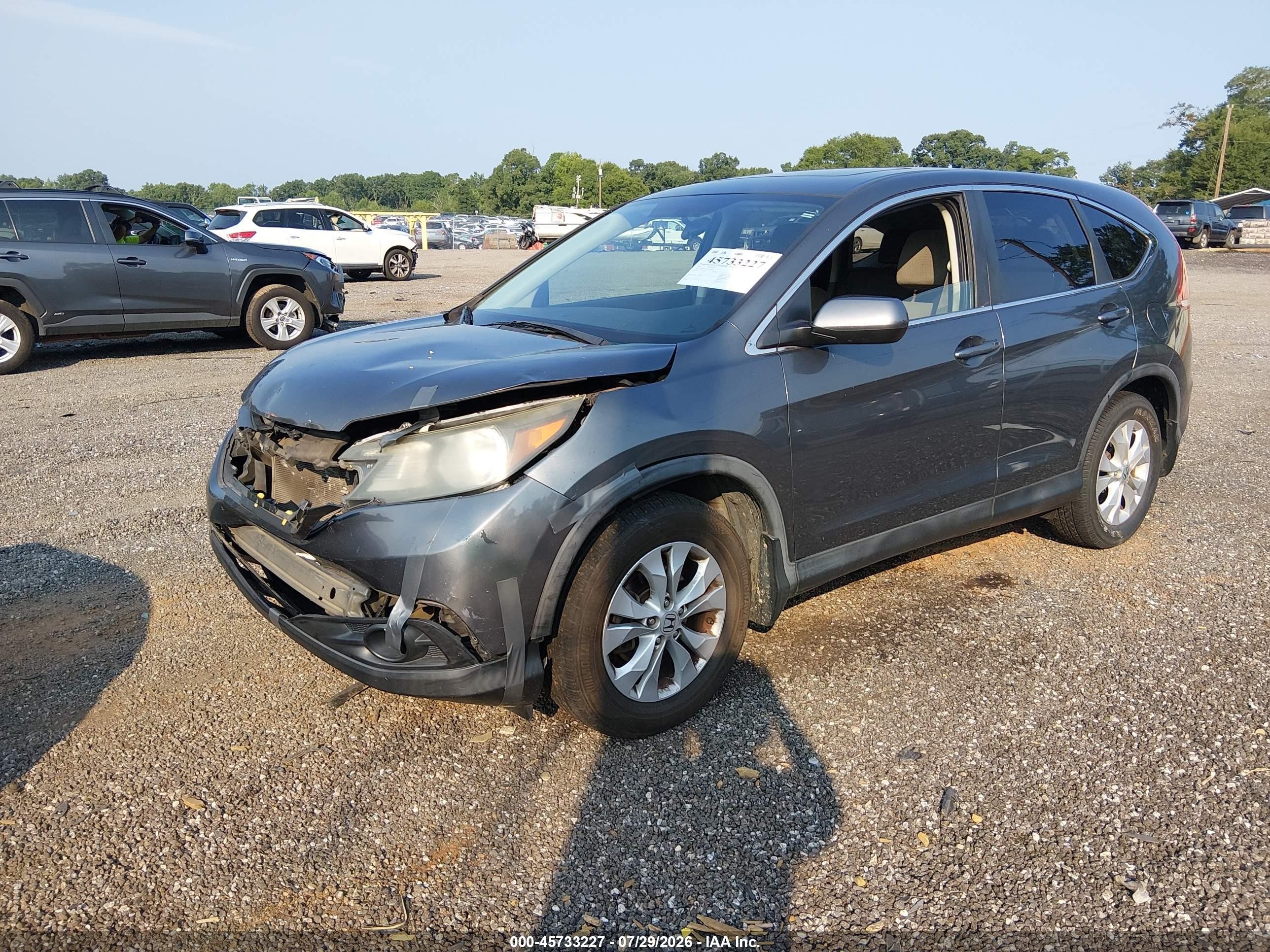 2013 Honda Cr-v Ex Серый vin: 5J6RM3H56DL001262