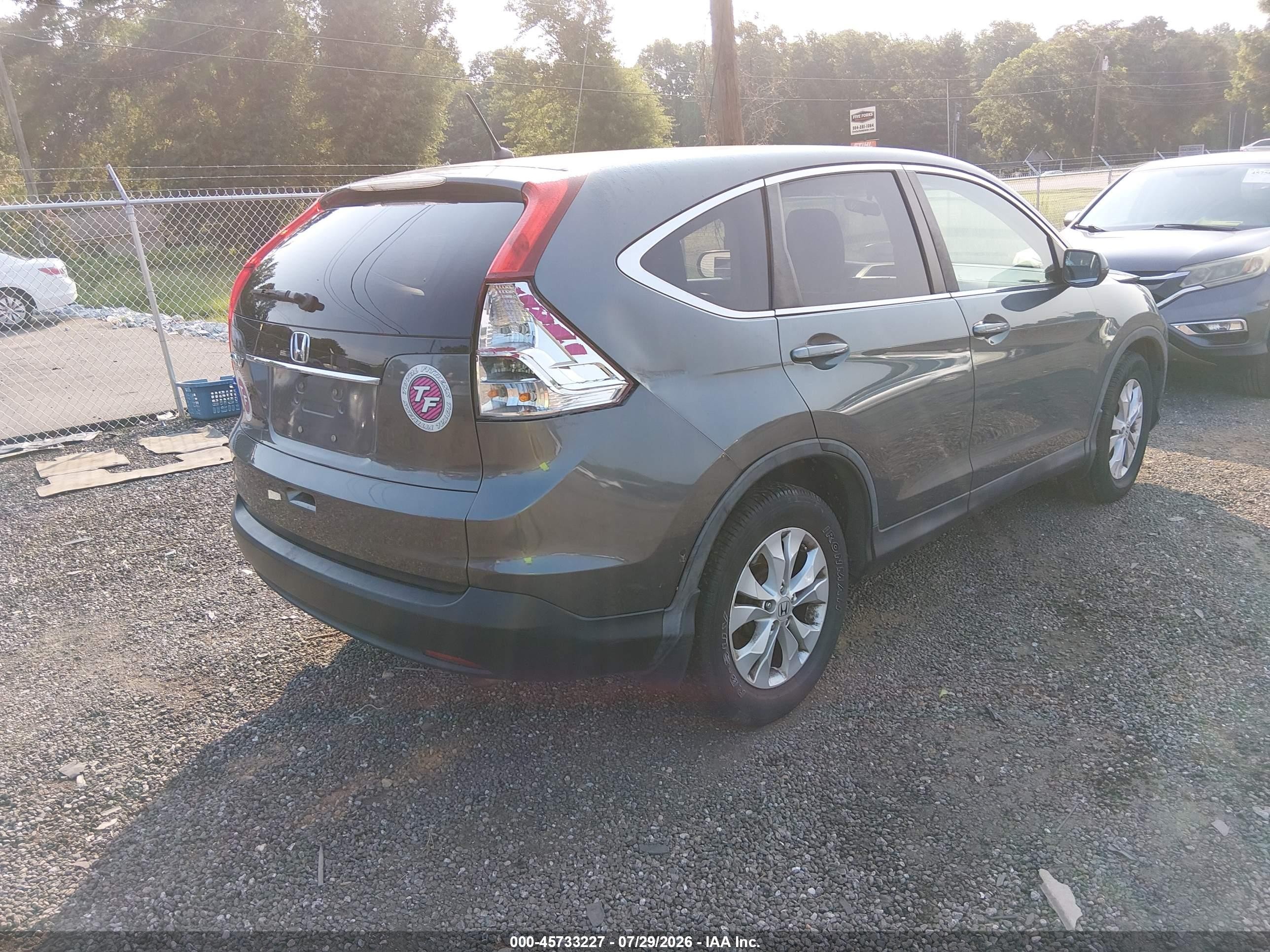 2013 Honda Cr-v Ex Серый vin: 5J6RM3H56DL001262