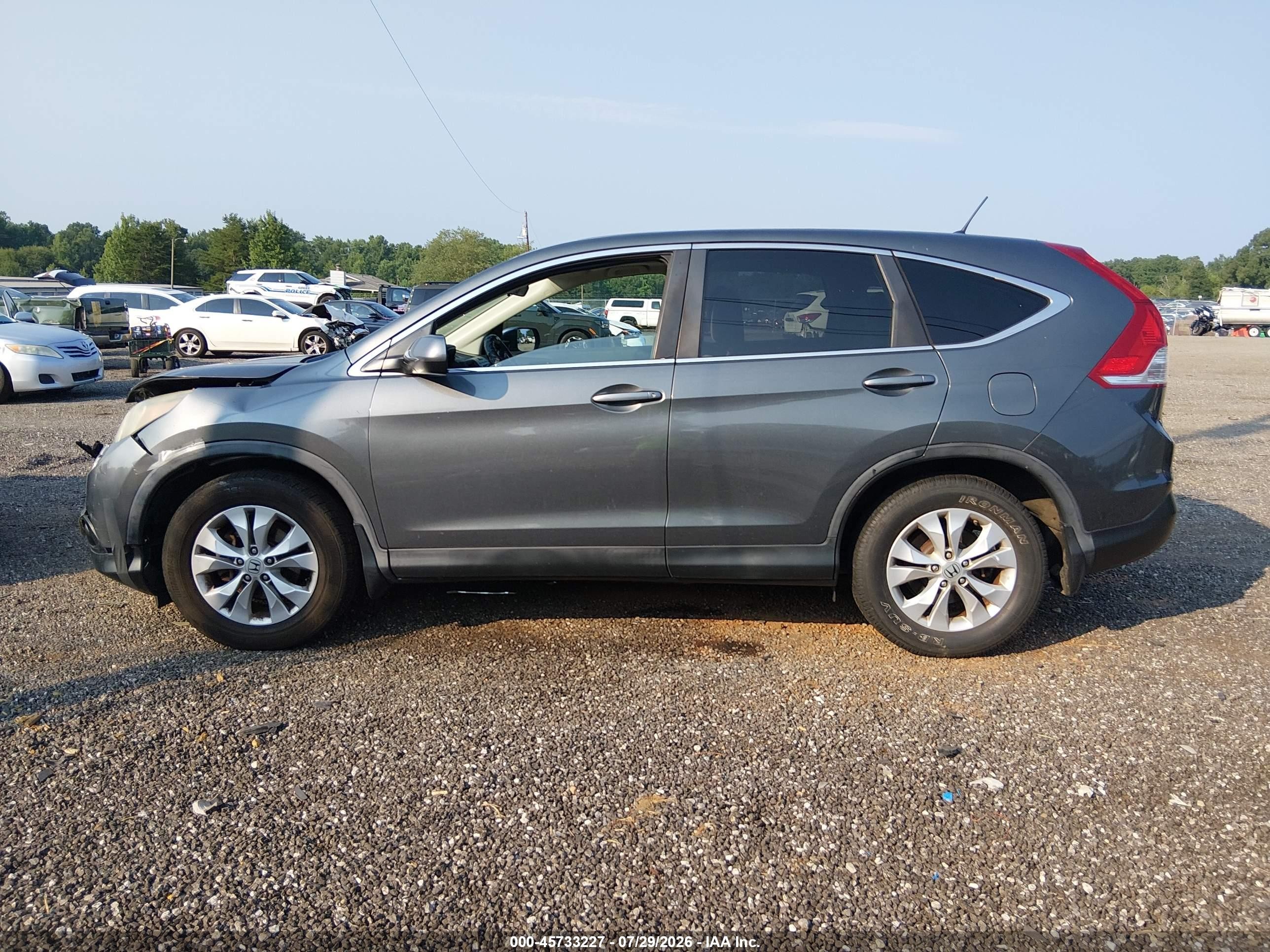 2013 Honda Cr-v Ex Серый vin: 5J6RM3H56DL001262