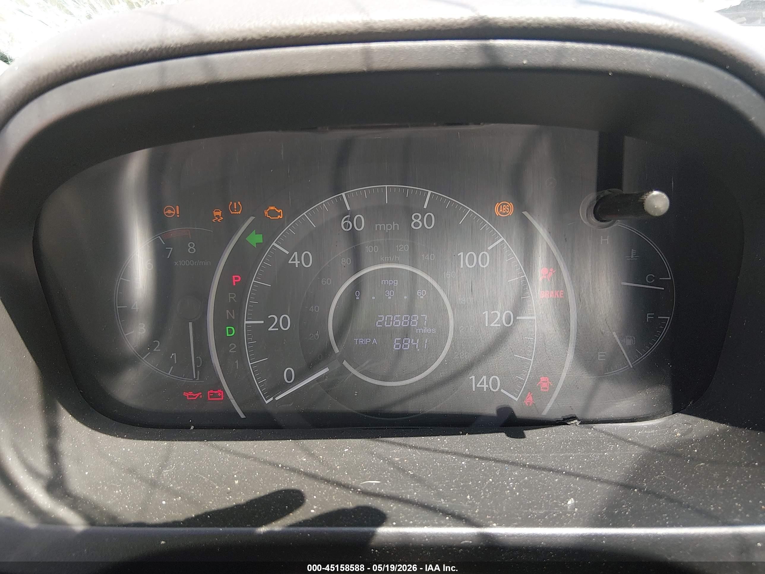 2013 Honda Cr-v Ex Blue vin: 5J6RM3H56DL045410
