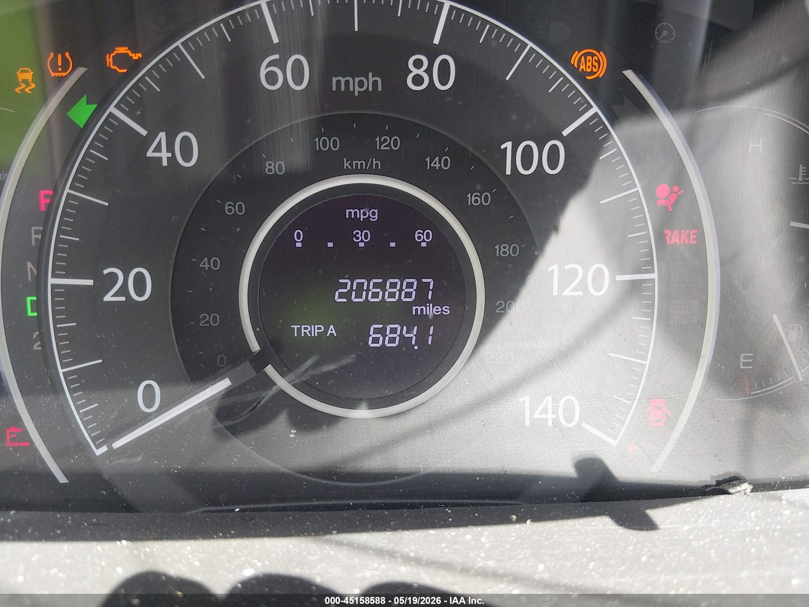 2013 Honda Cr-v Ex Blue vin: 5J6RM3H56DL045410