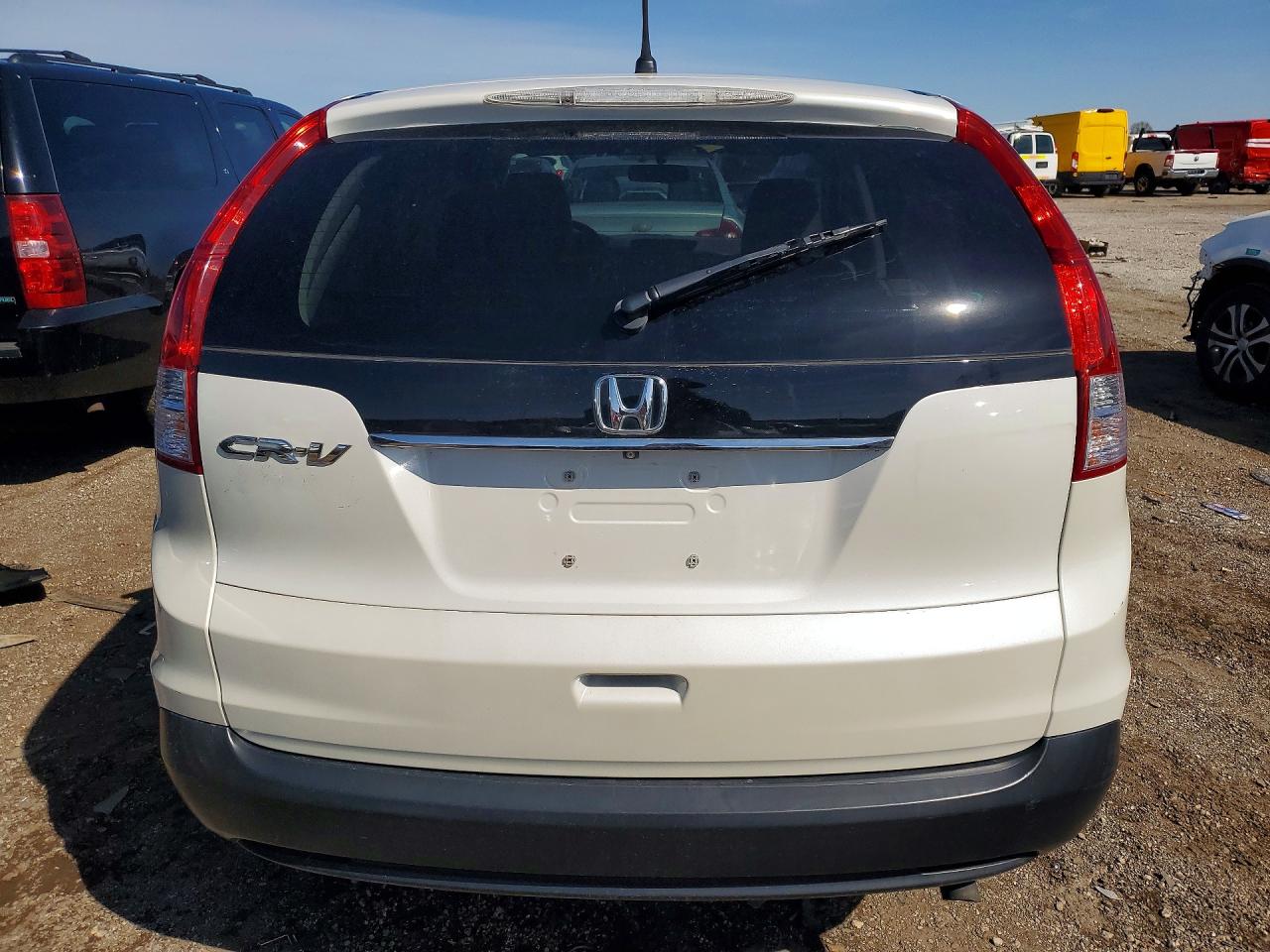 2014 Honda Cr-v Ex White vin: 5J6RM3H56EL002509
