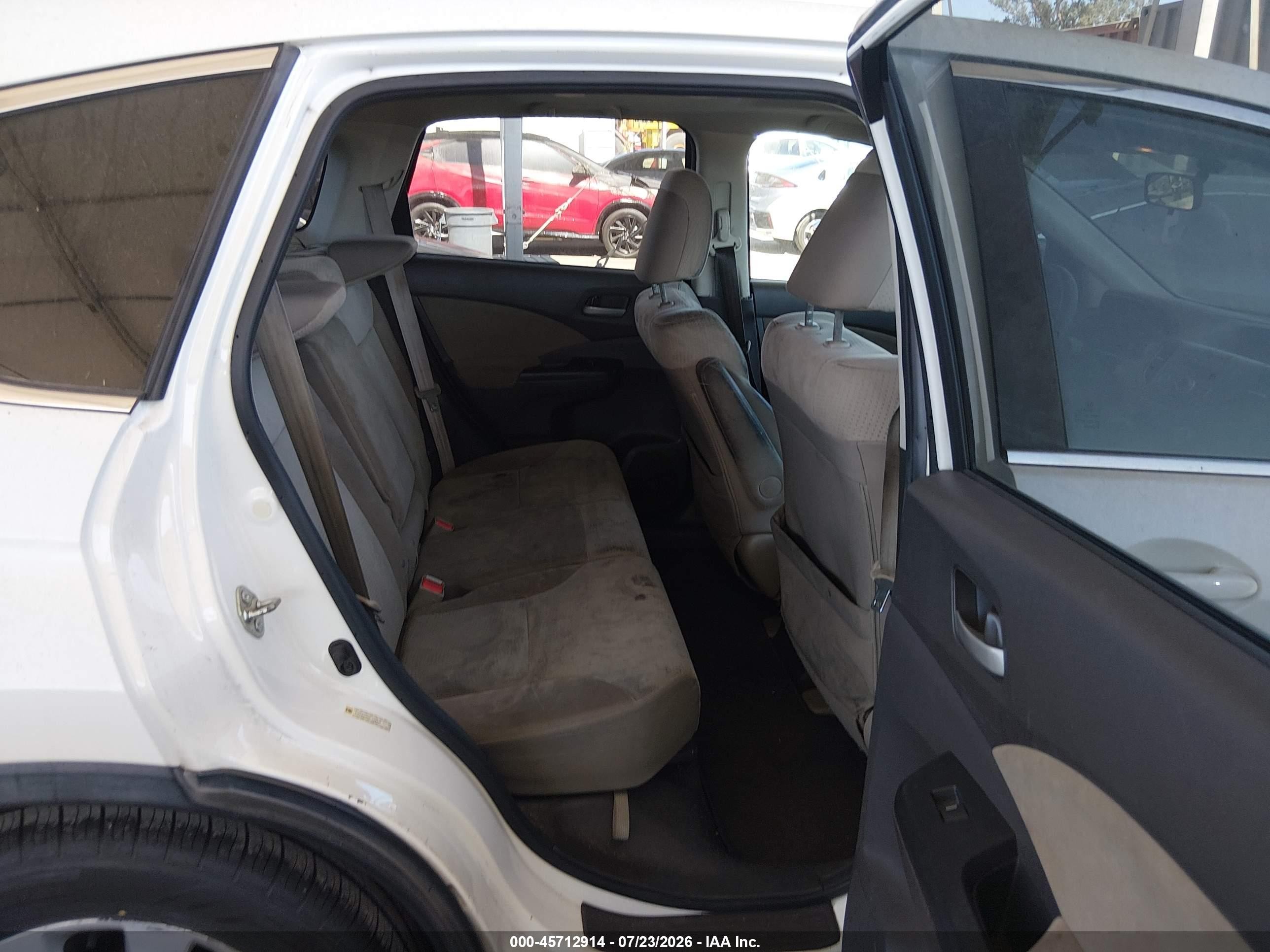 2014 Honda Cr-v Ex White vin: 5J6RM3H56EL008892
