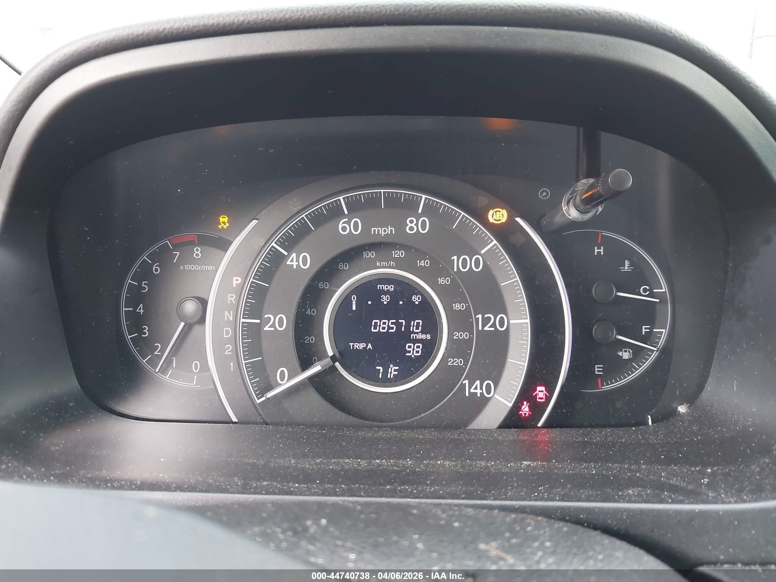 2014 Honda Cr-v Ex Gray vin: 5J6RM3H56EL021903