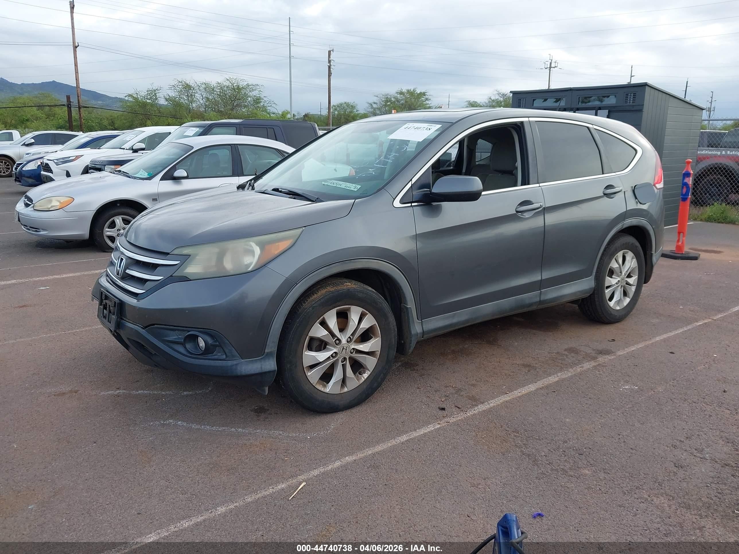 2014 Honda Cr-v Ex Gray vin: 5J6RM3H56EL021903