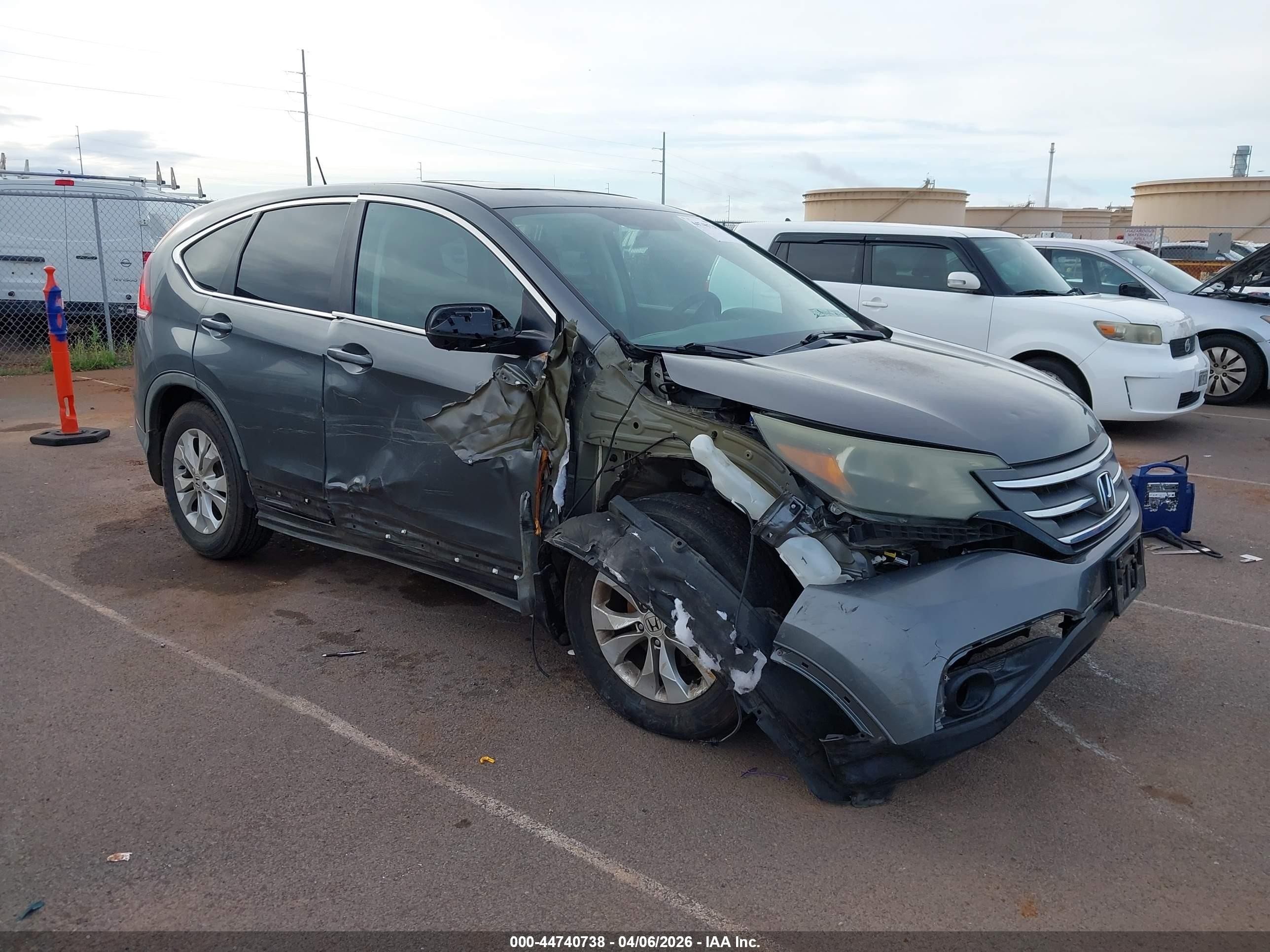 2014 Honda Cr-v Ex Gray vin: 5J6RM3H56EL021903