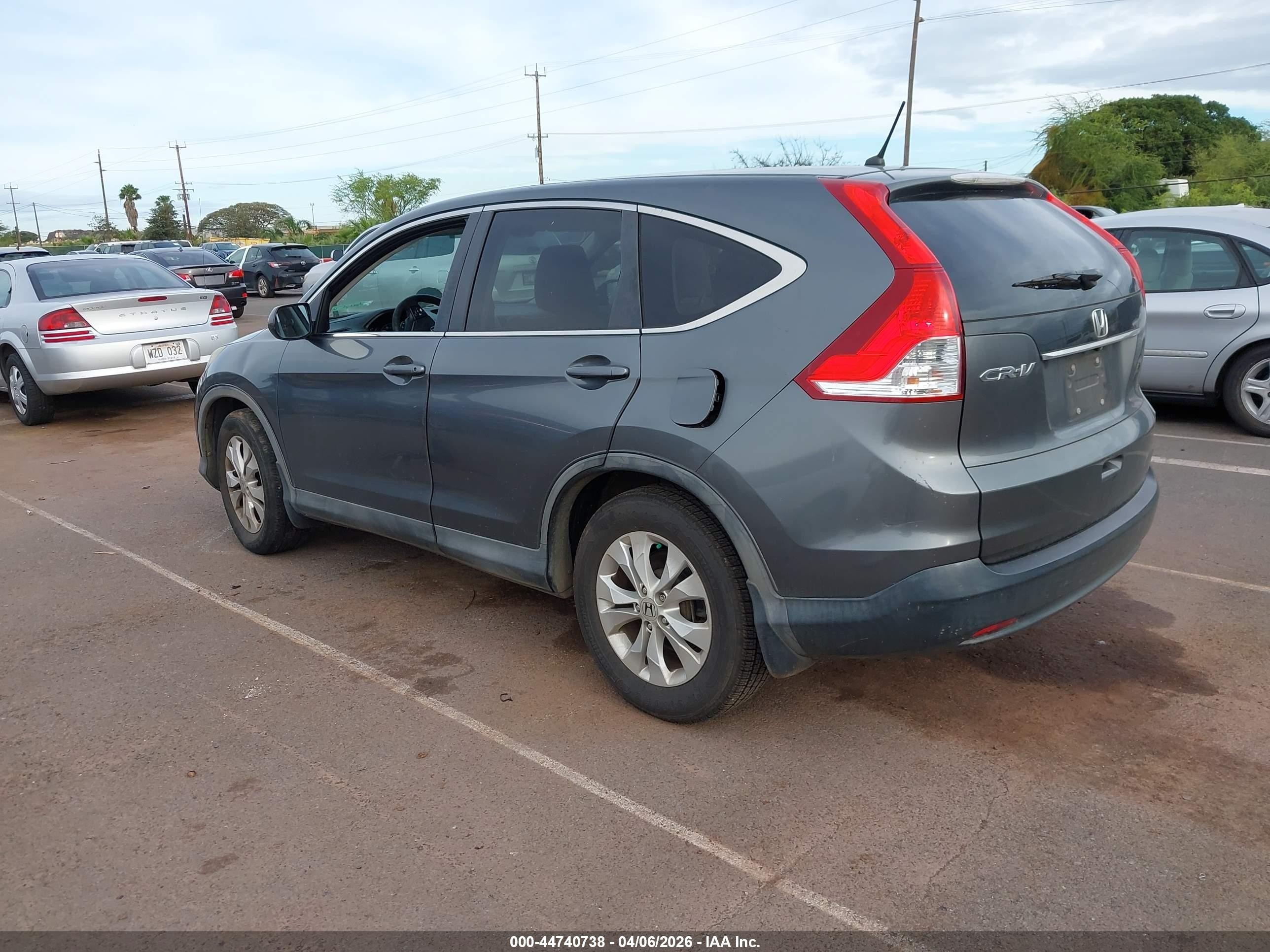 2014 Honda Cr-v Ex Gray vin: 5J6RM3H56EL021903