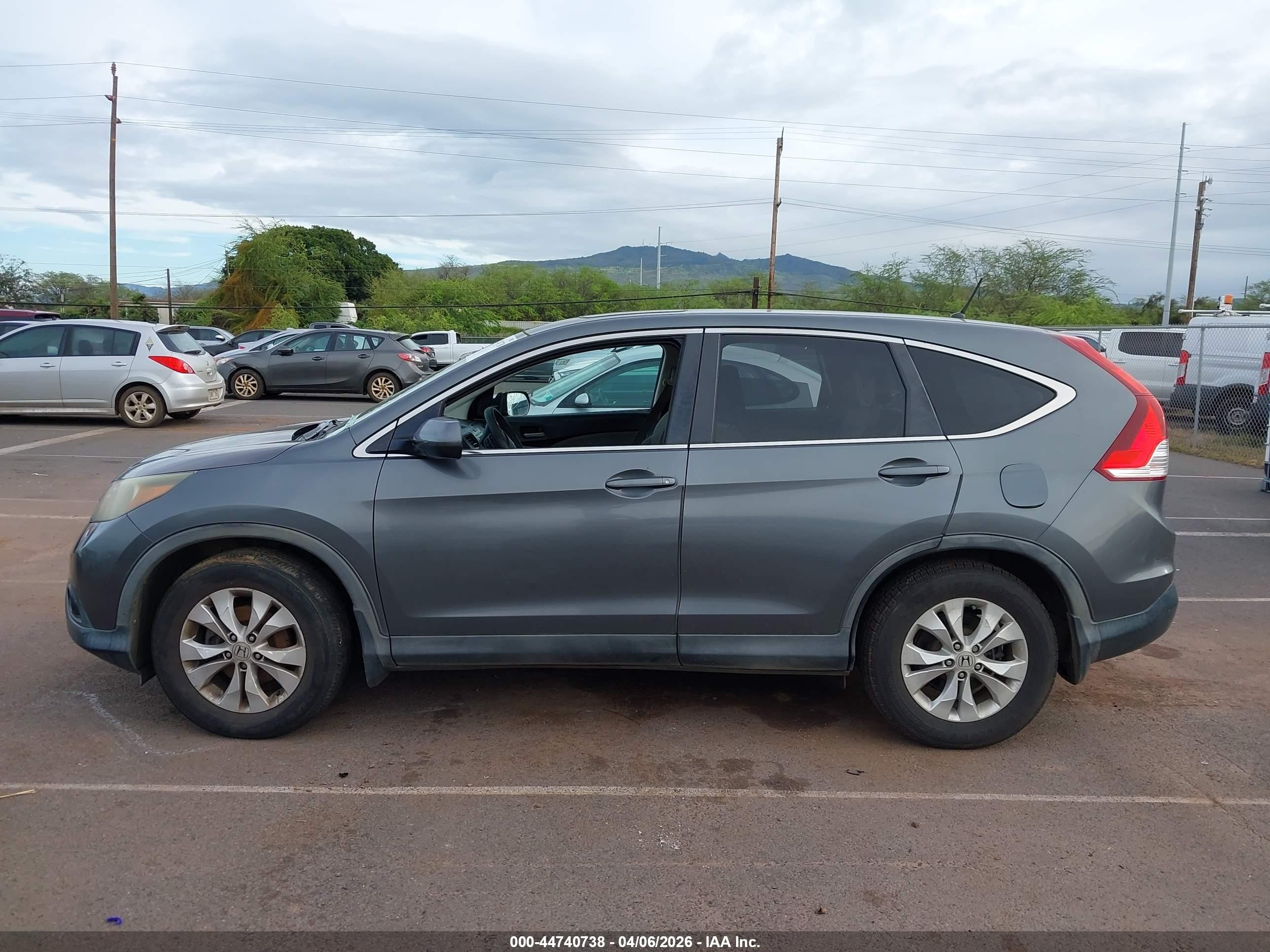 2014 Honda Cr-v Ex Gray vin: 5J6RM3H56EL021903