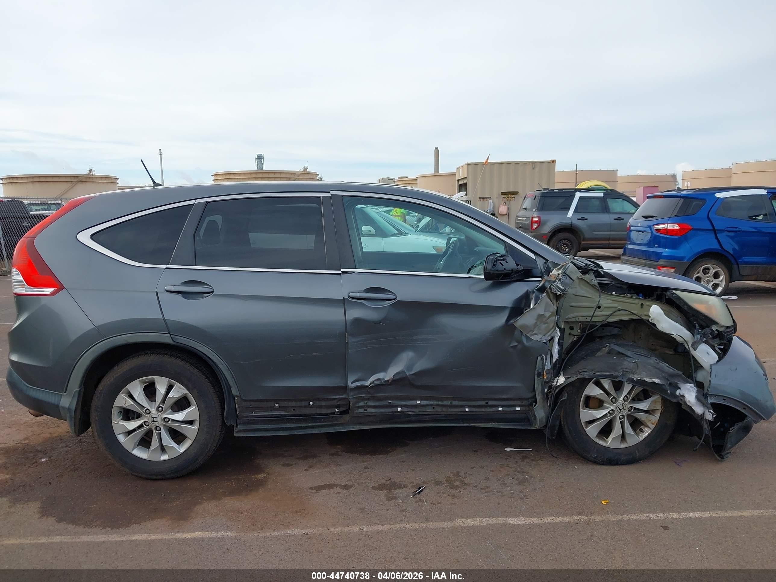 2014 Honda Cr-v Ex Gray vin: 5J6RM3H56EL021903