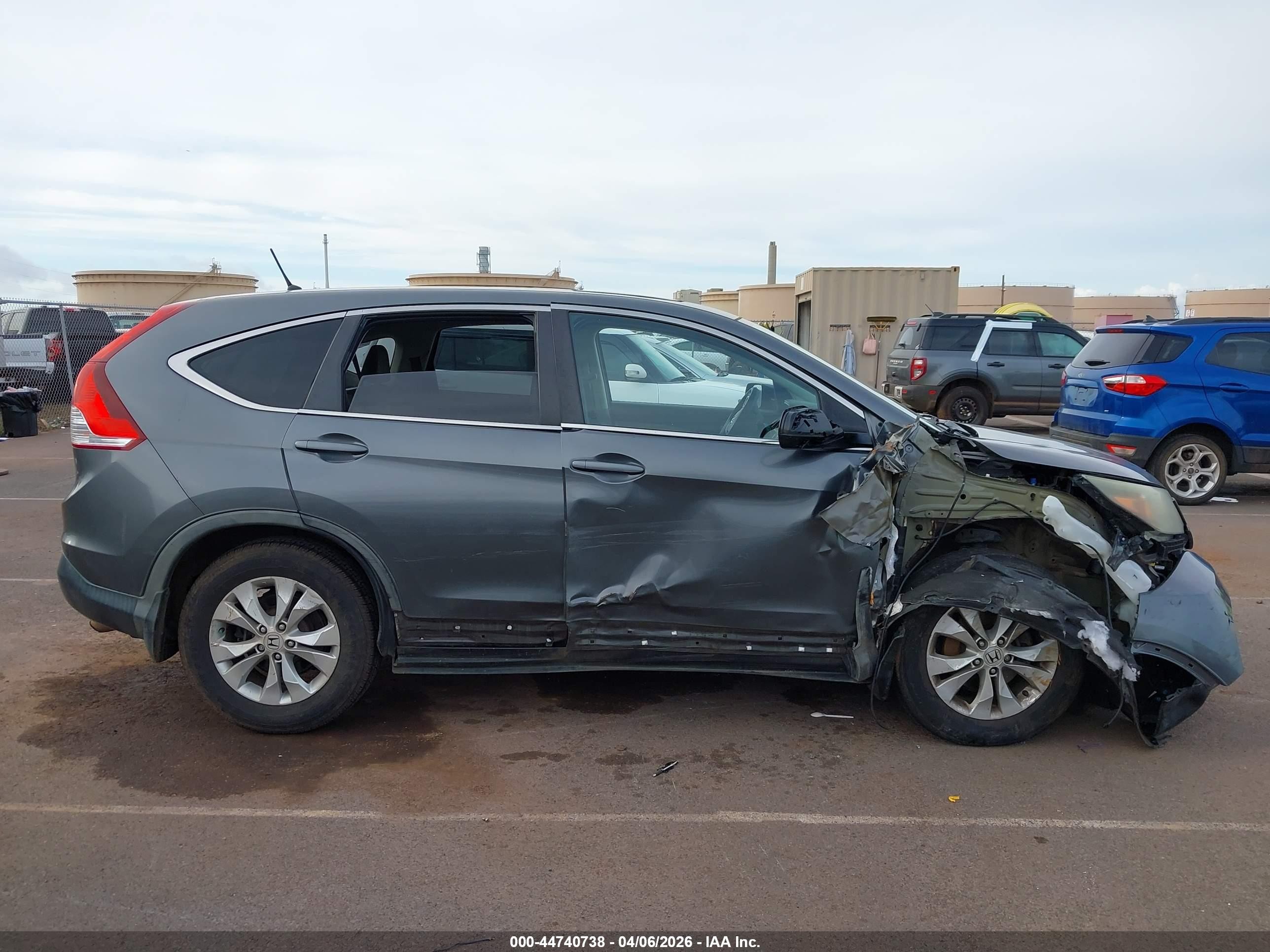 2014 Honda Cr-v Ex Gray vin: 5J6RM3H56EL021903