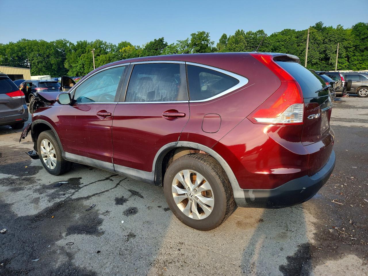 2014 Honda Cr-v Ex Maroon vin: 5J6RM3H56EL042735