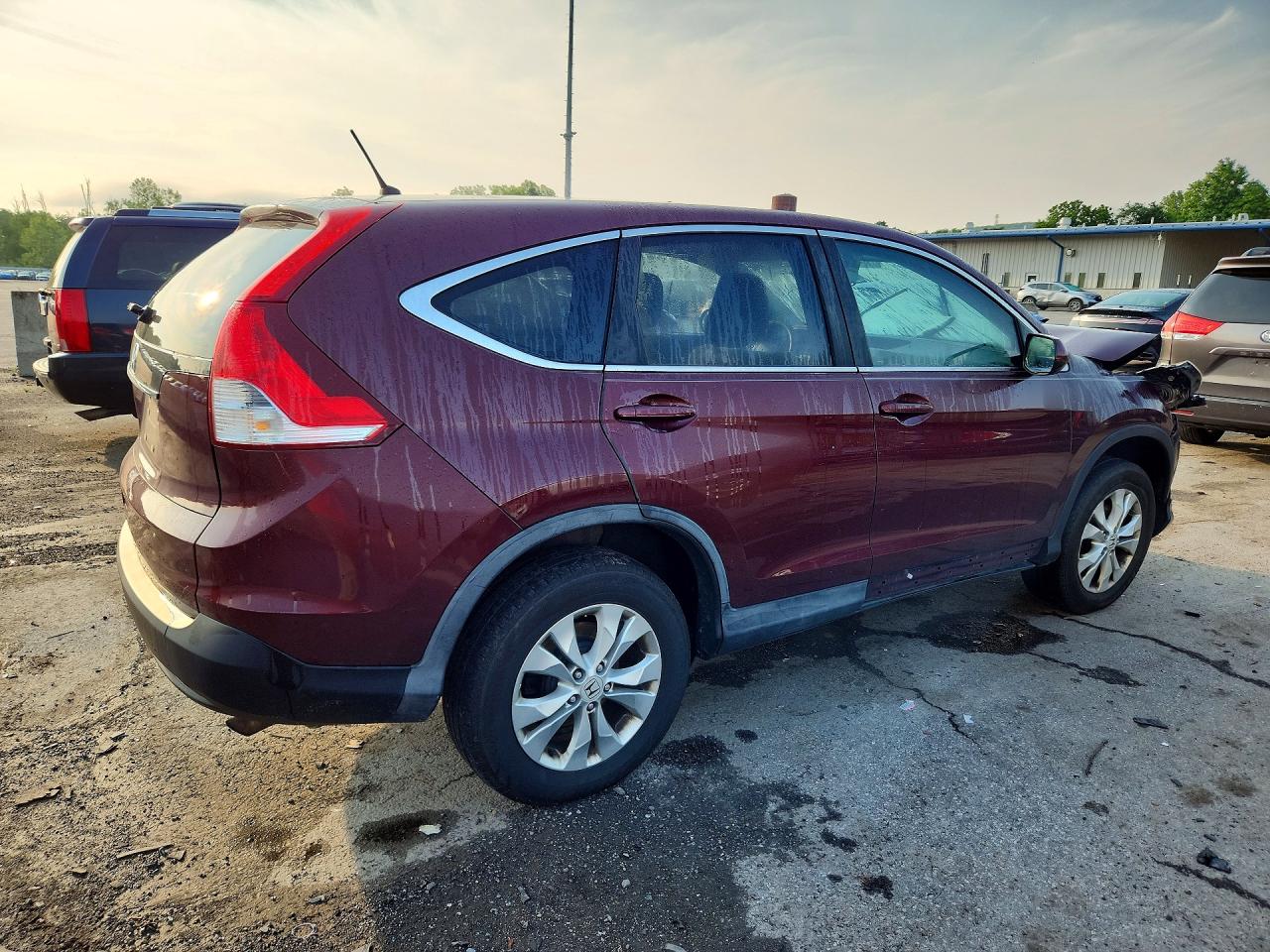 2014 Honda Cr-v Ex Maroon vin: 5J6RM3H56EL042735