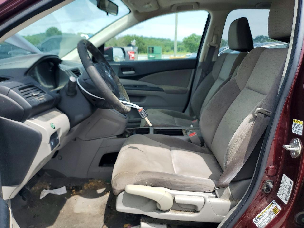 2014 Honda Cr-v Ex Burgundy vin: 5J6RM3H56EL045571