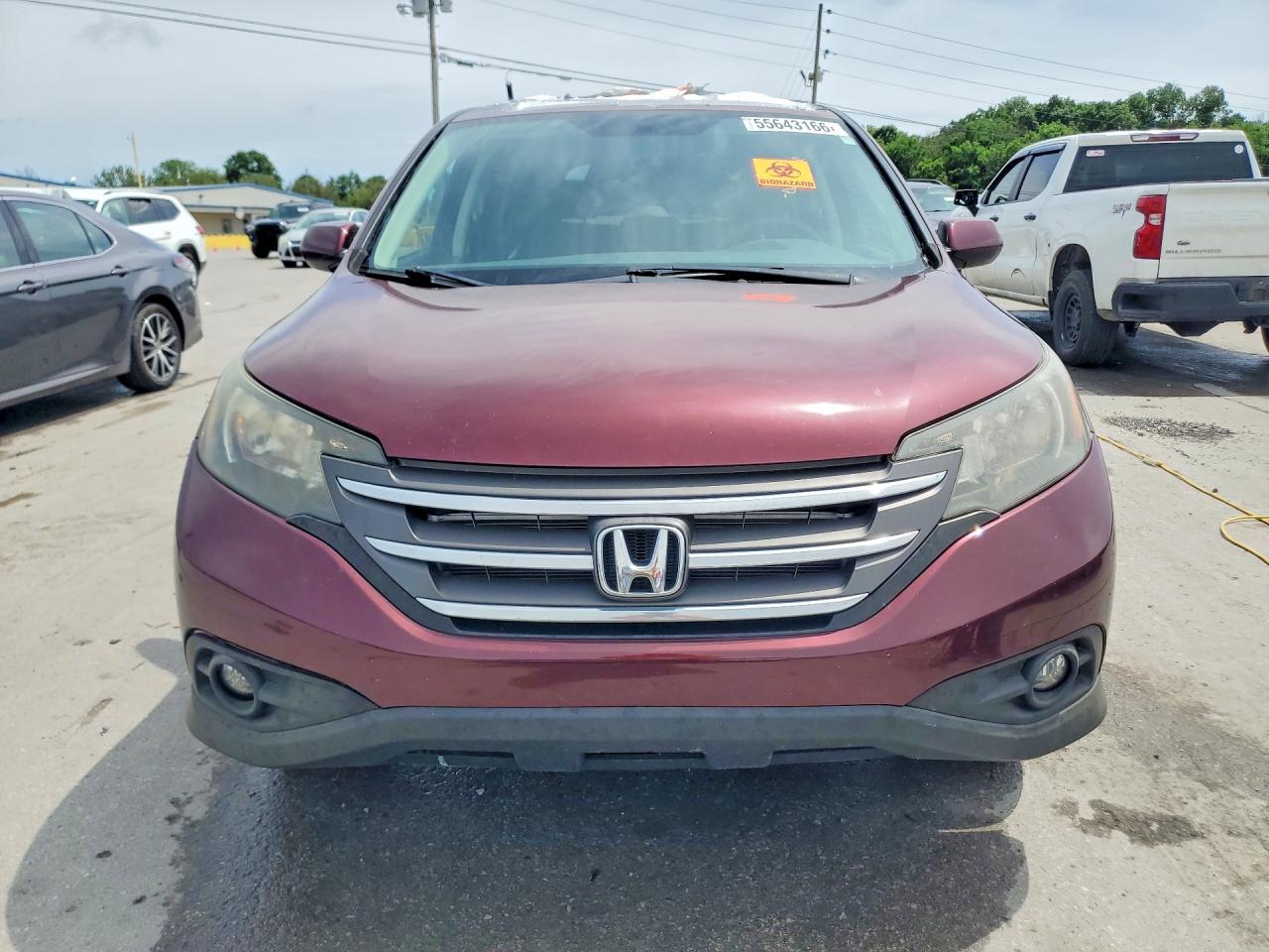 2014 Honda Cr-v Ex Burgundy vin: 5J6RM3H56EL045571