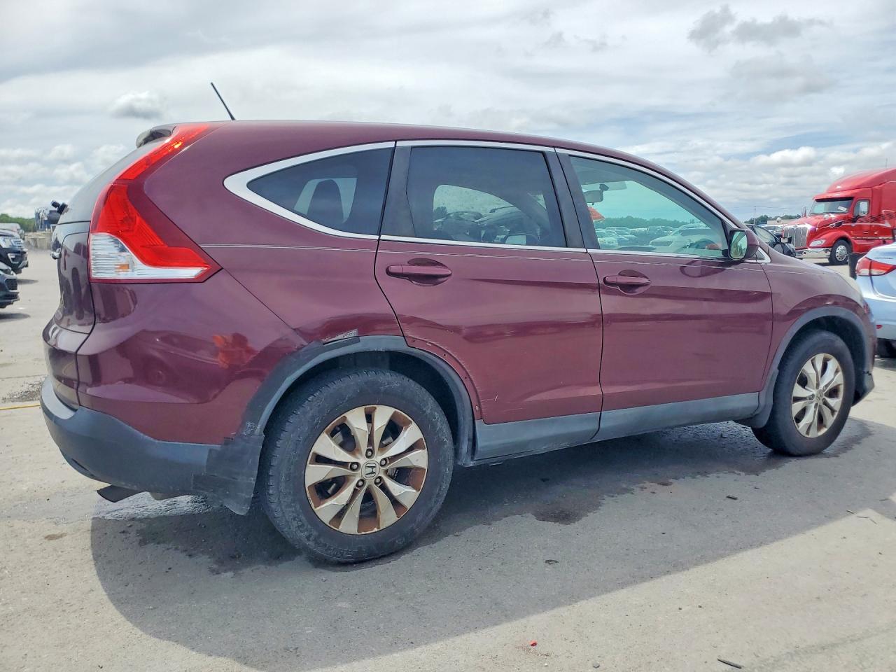 2014 Honda Cr-v Ex Burgundy vin: 5J6RM3H56EL045571