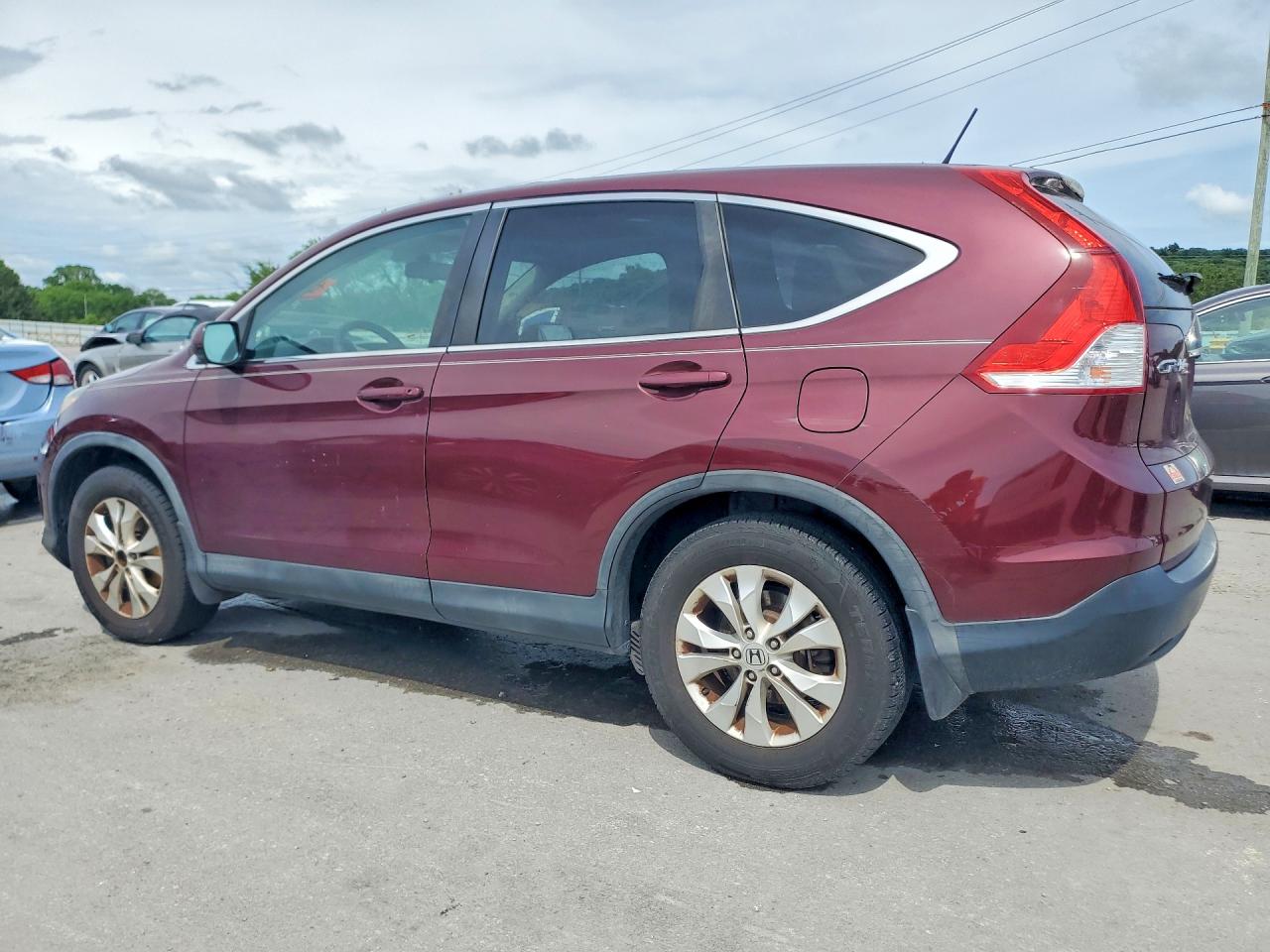2014 Honda Cr-v Ex Burgundy vin: 5J6RM3H56EL045571