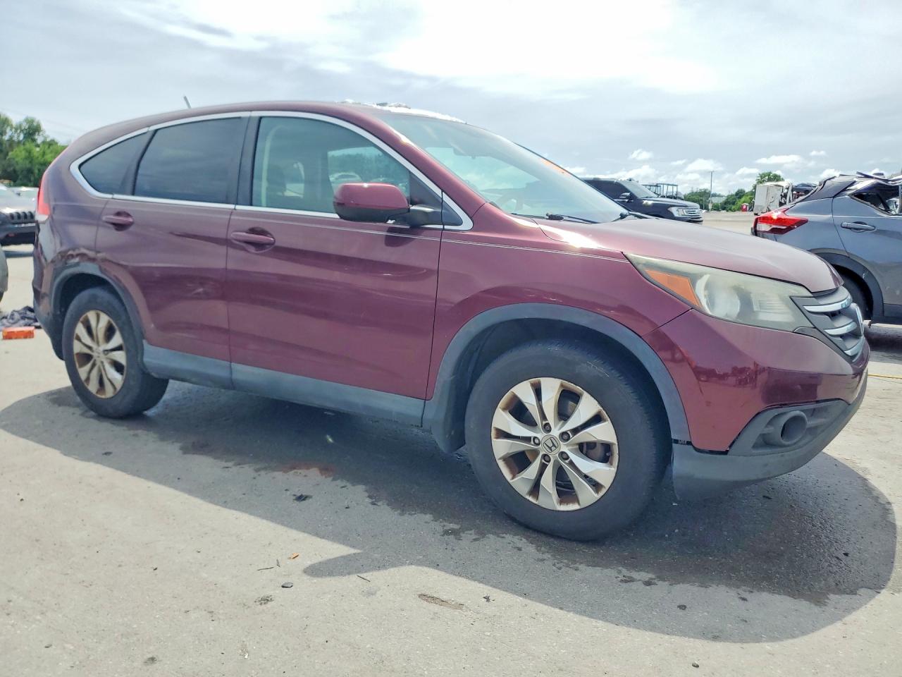 2014 Honda Cr-v Ex Burgundy vin: 5J6RM3H56EL045571
