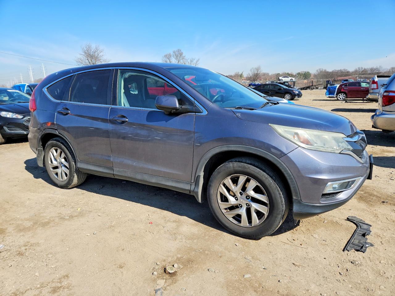 2015 Honda Cr-v Ex Gray vin: 5J6RM3H56FL012815
