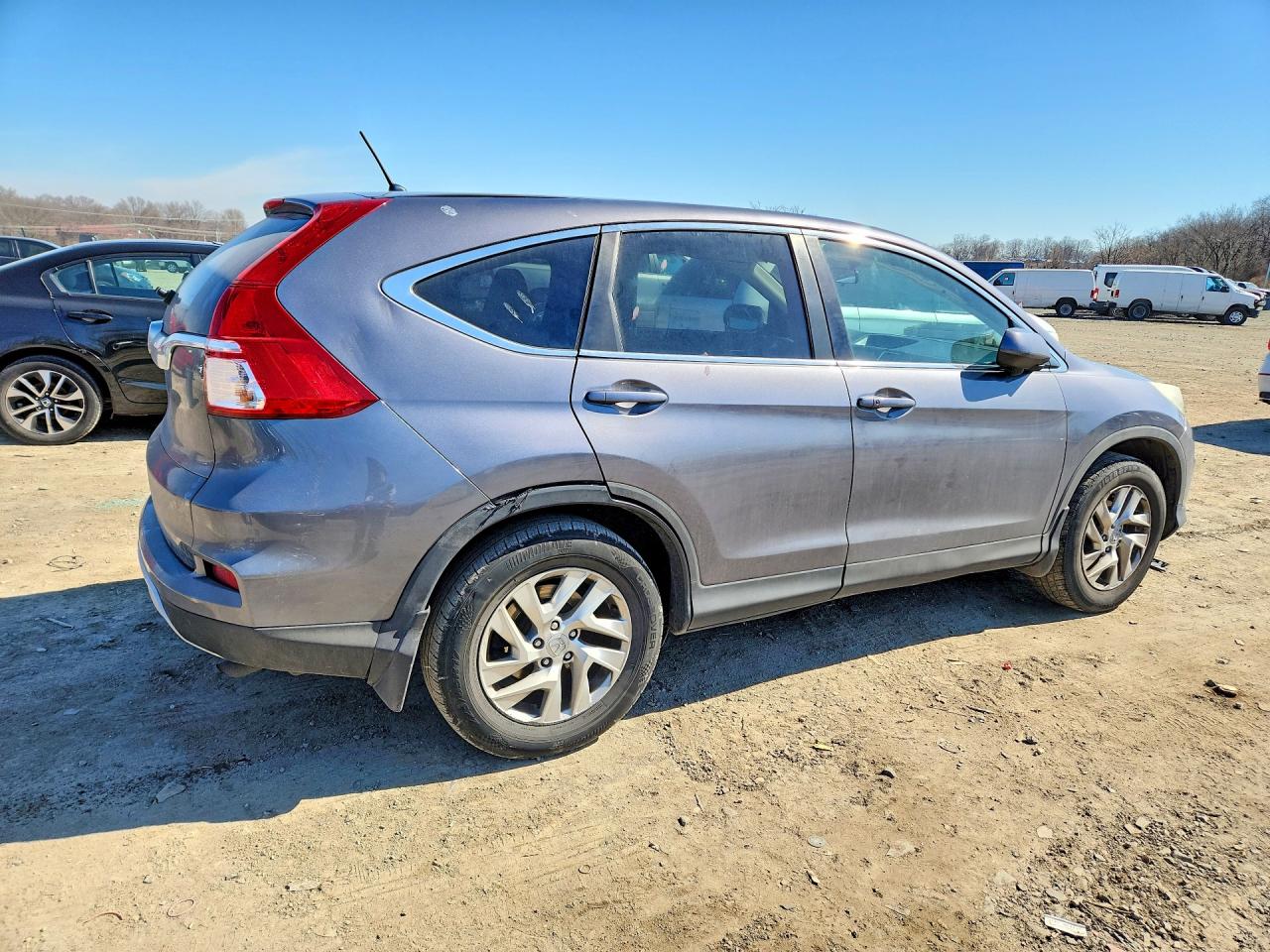 2015 Honda Cr-v Ex Gray vin: 5J6RM3H56FL012815