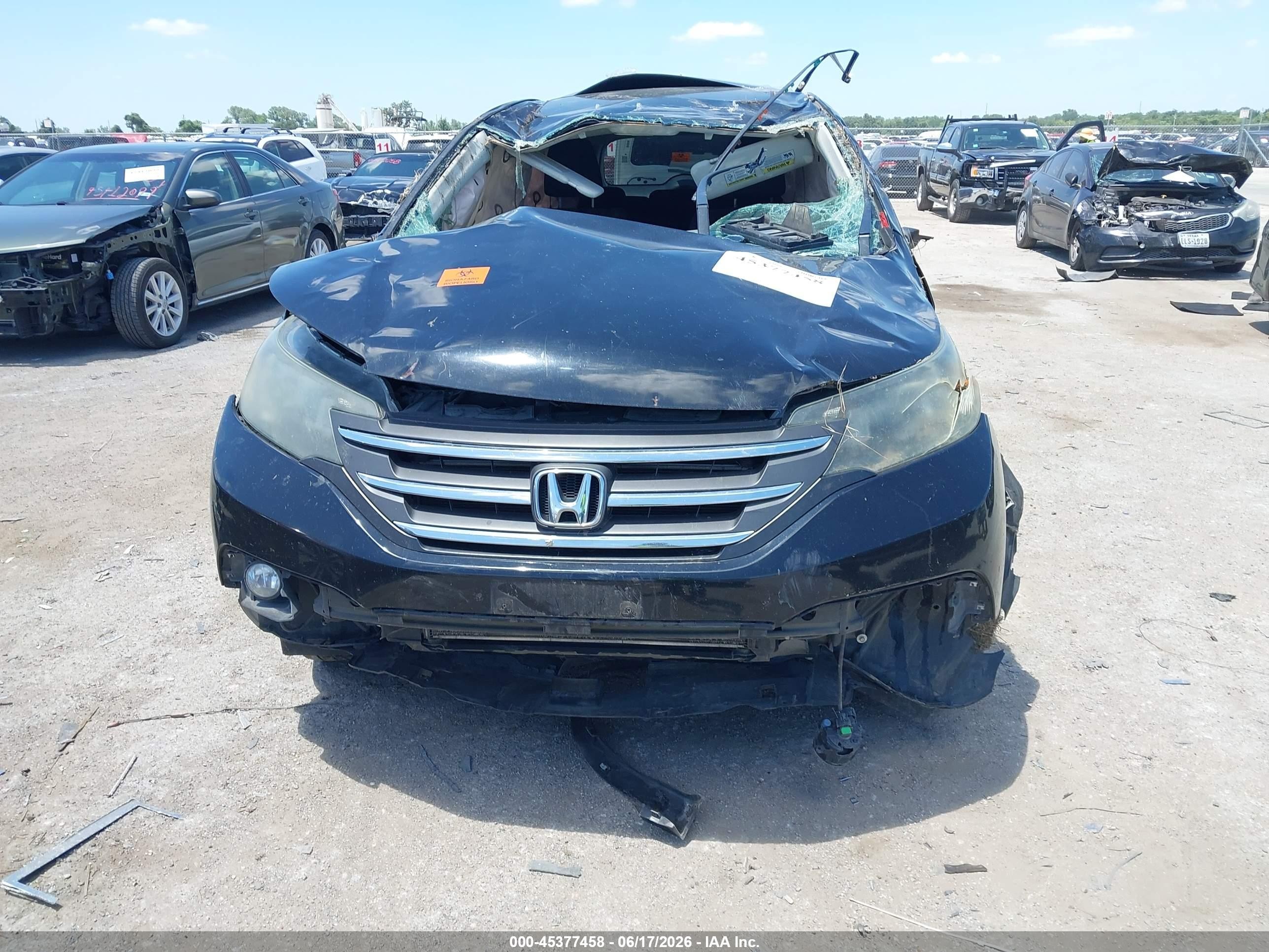 2012 Honda Cr-v Ex Черный vin: 5J6RM3H57CL000913