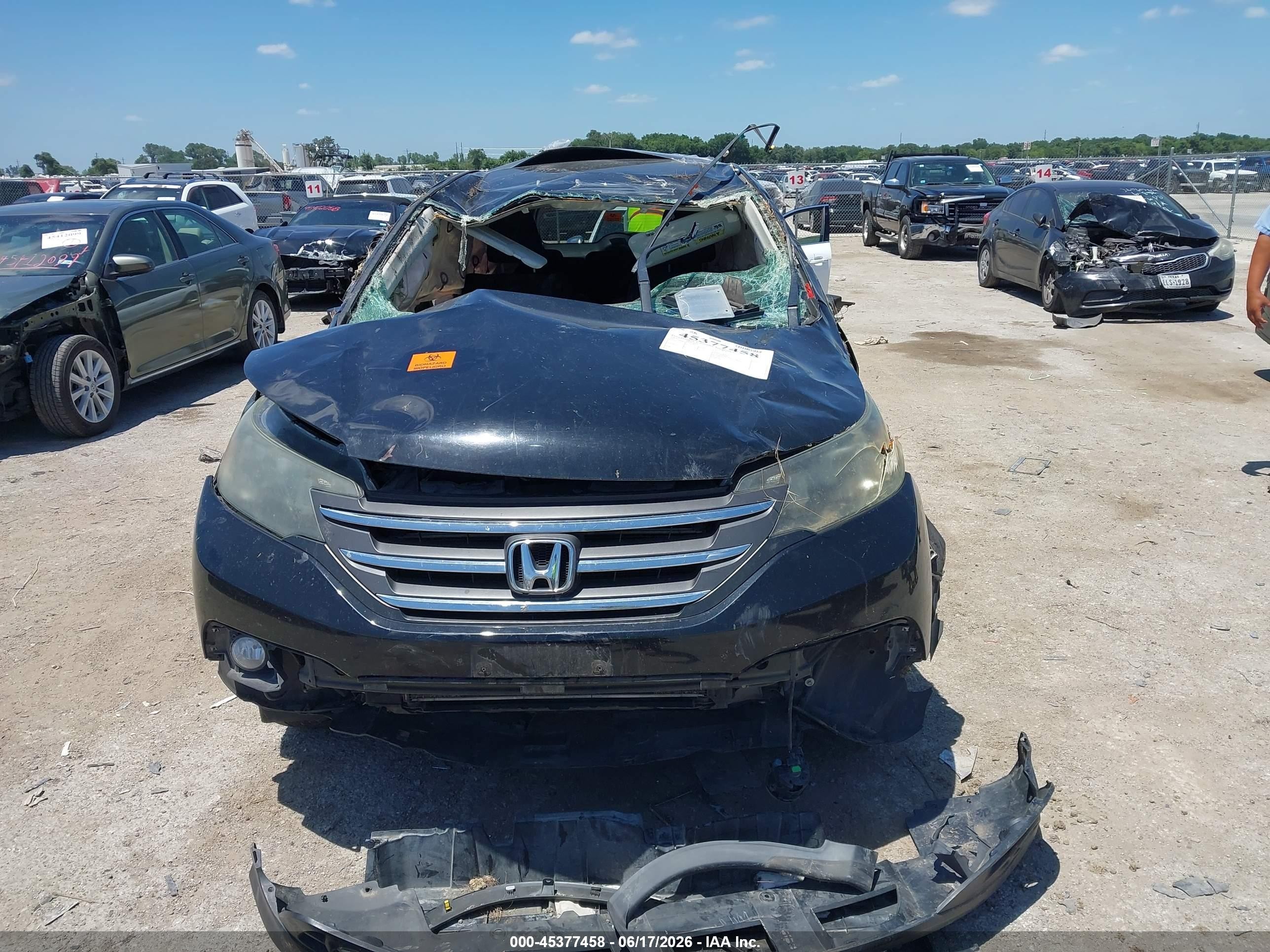 2012 Honda Cr-v Ex Черный vin: 5J6RM3H57CL000913