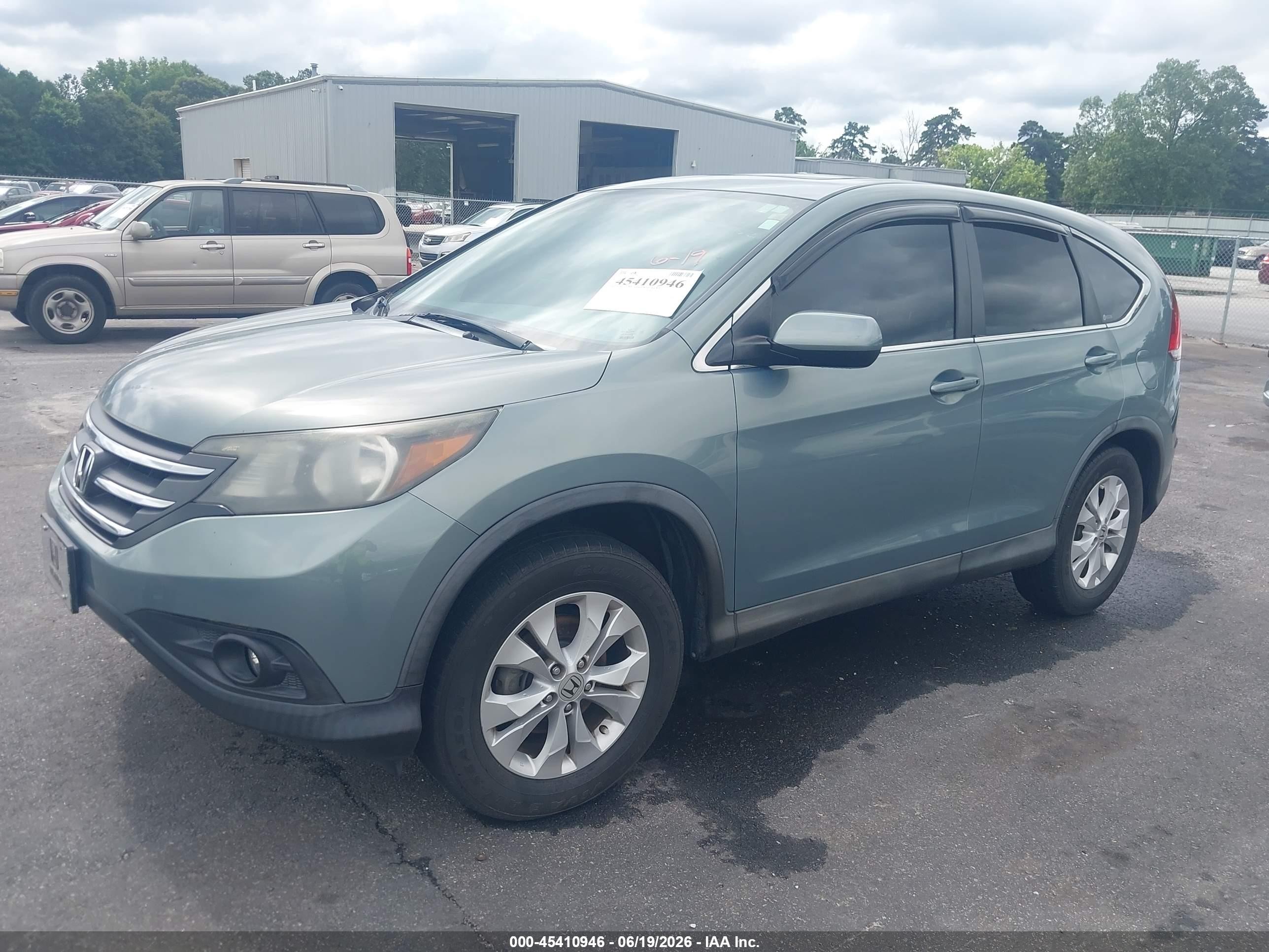 2012 Honda Cr-v Ex Teal vin: 5J6RM3H57CL001611
