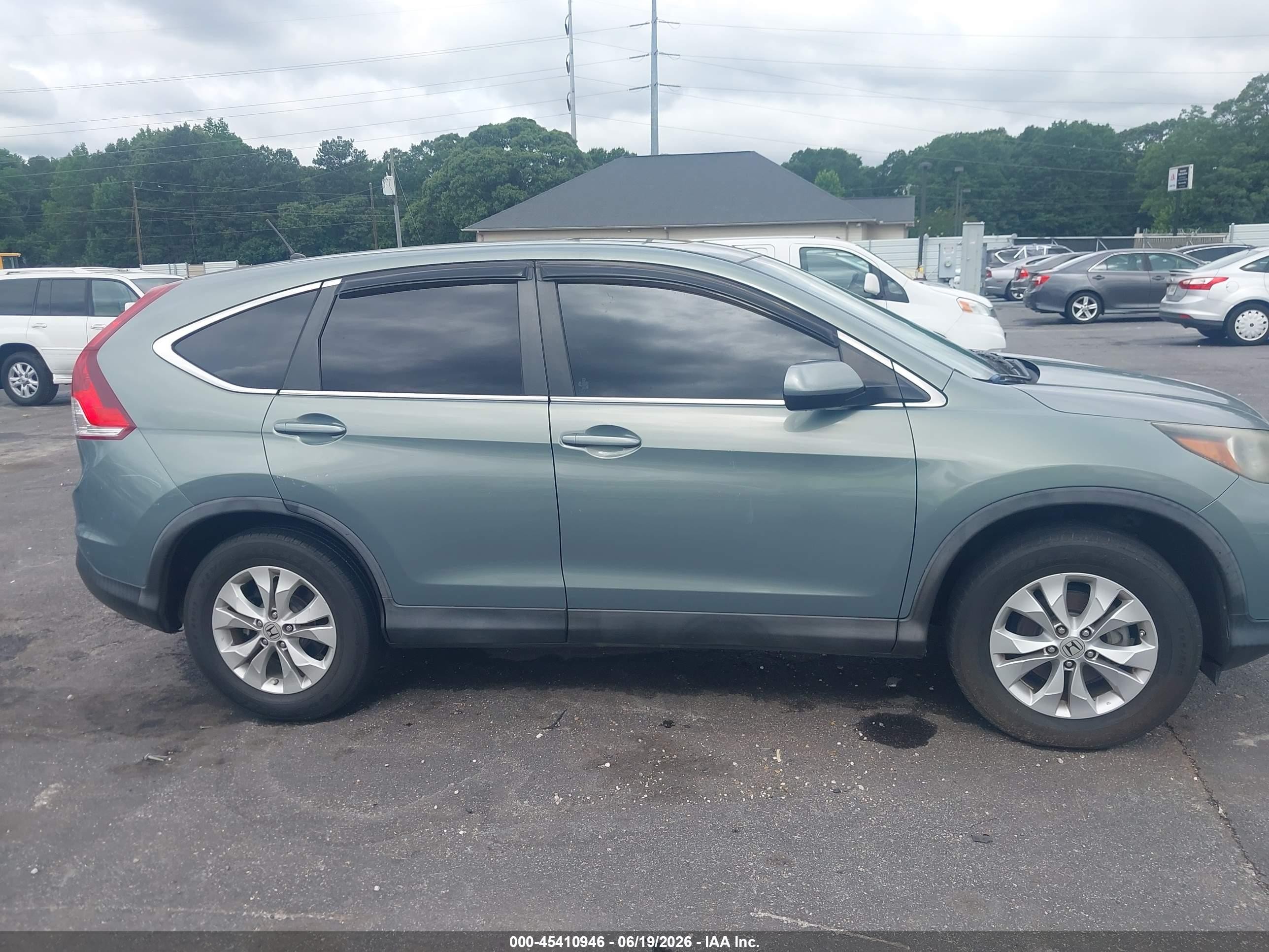 2012 Honda Cr-v Ex Teal vin: 5J6RM3H57CL001611