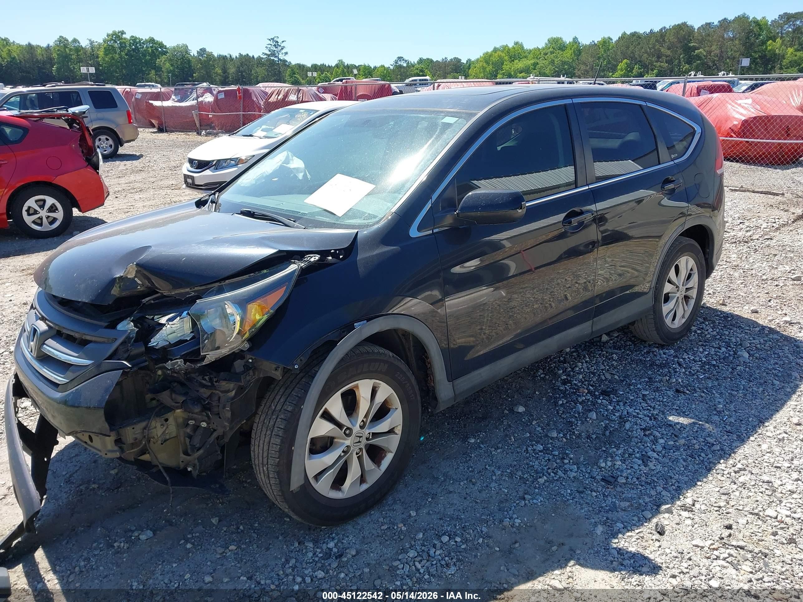 2012 Honda Cr-v Ex Black vin: 5J6RM3H57CL007778