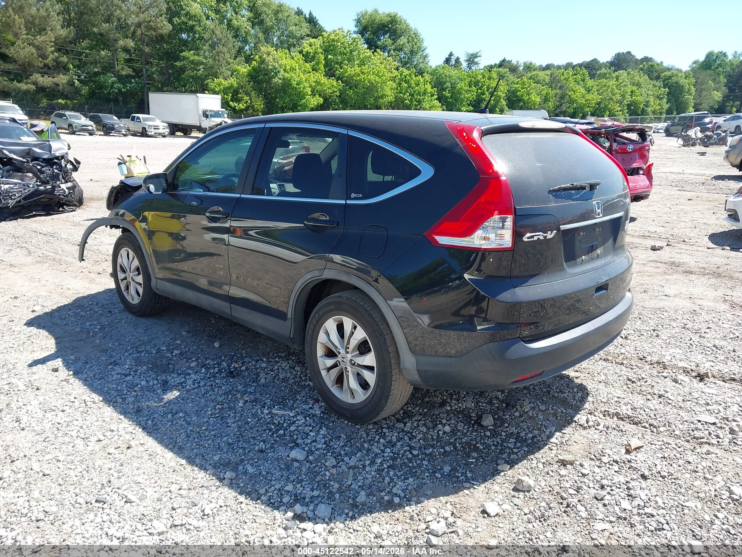 2012 Honda Cr-v Ex Black vin: 5J6RM3H57CL007778