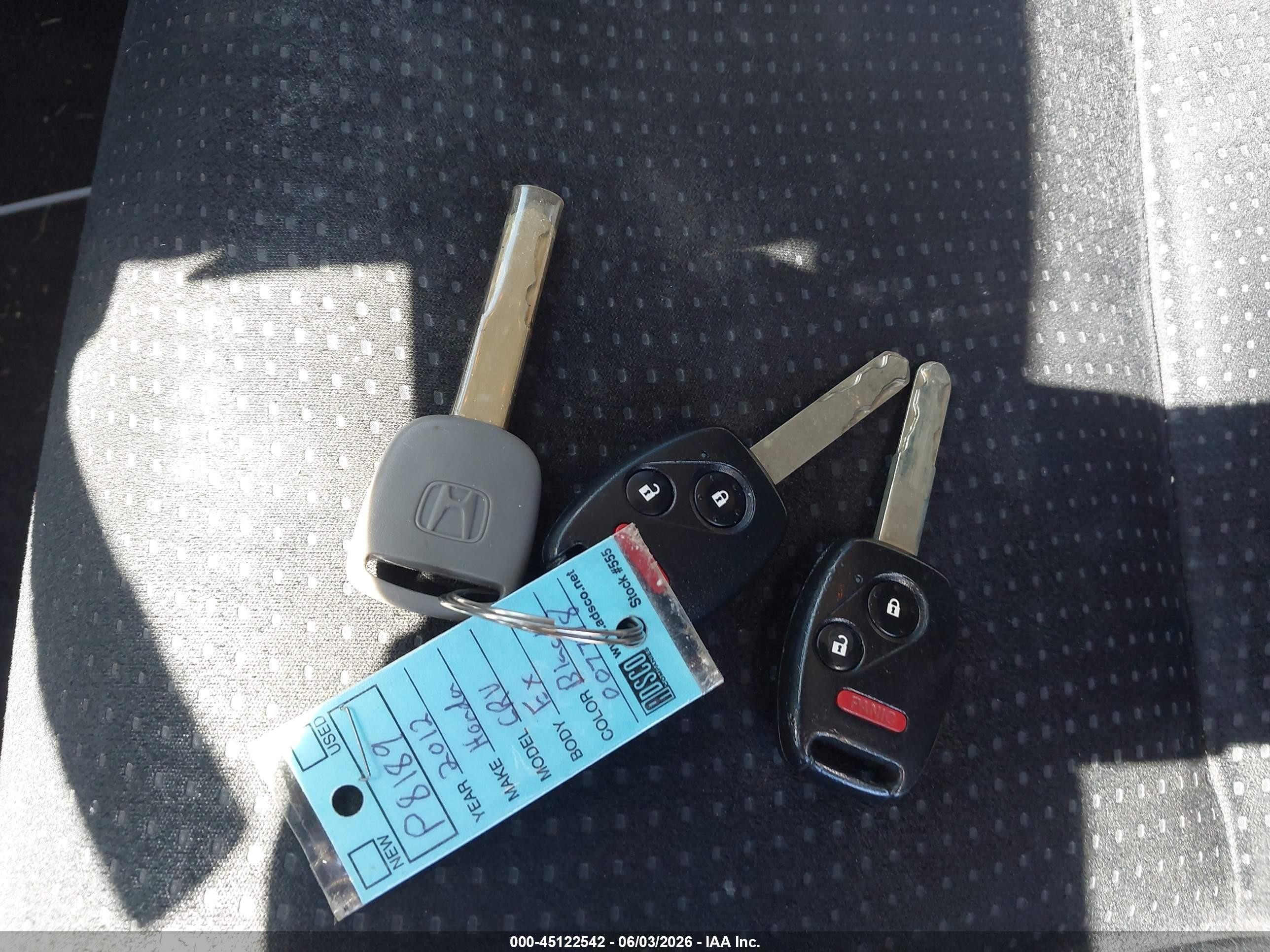 2012 Honda Cr-v Ex Black vin: 5J6RM3H57CL007778
