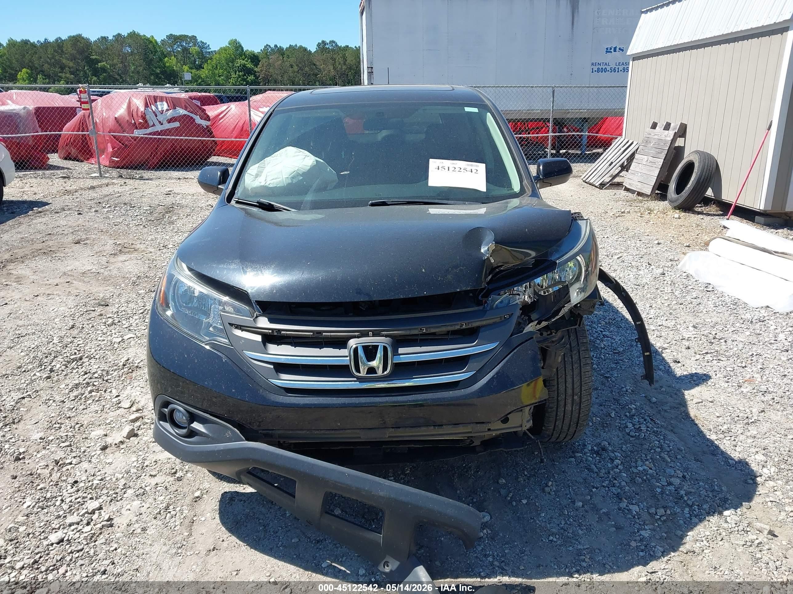 2012 Honda Cr-v Ex Black vin: 5J6RM3H57CL007778