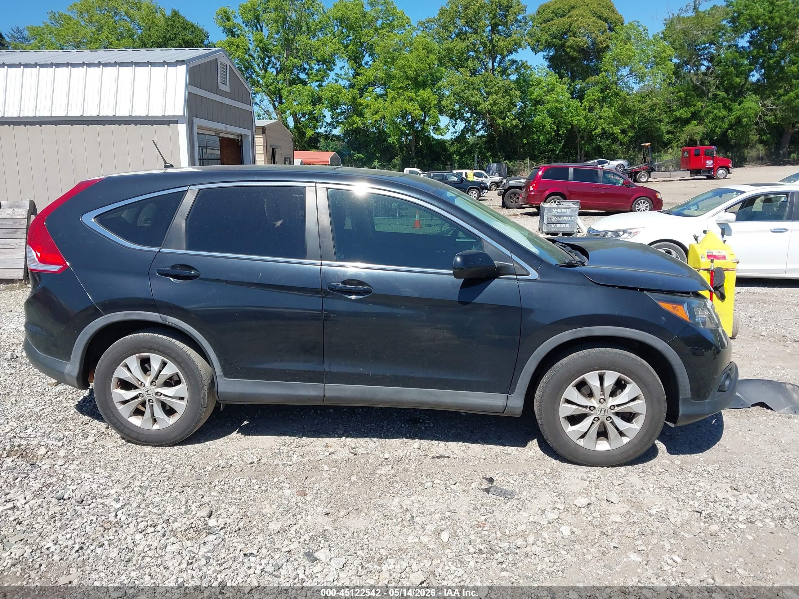 2012 Honda Cr-v Ex Black vin: 5J6RM3H57CL007778