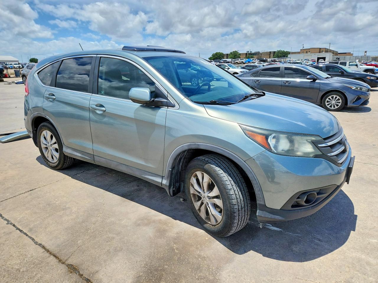 2012 Honda Cr-v Ex Turquoise vin: 5J6RM3H57CL010809