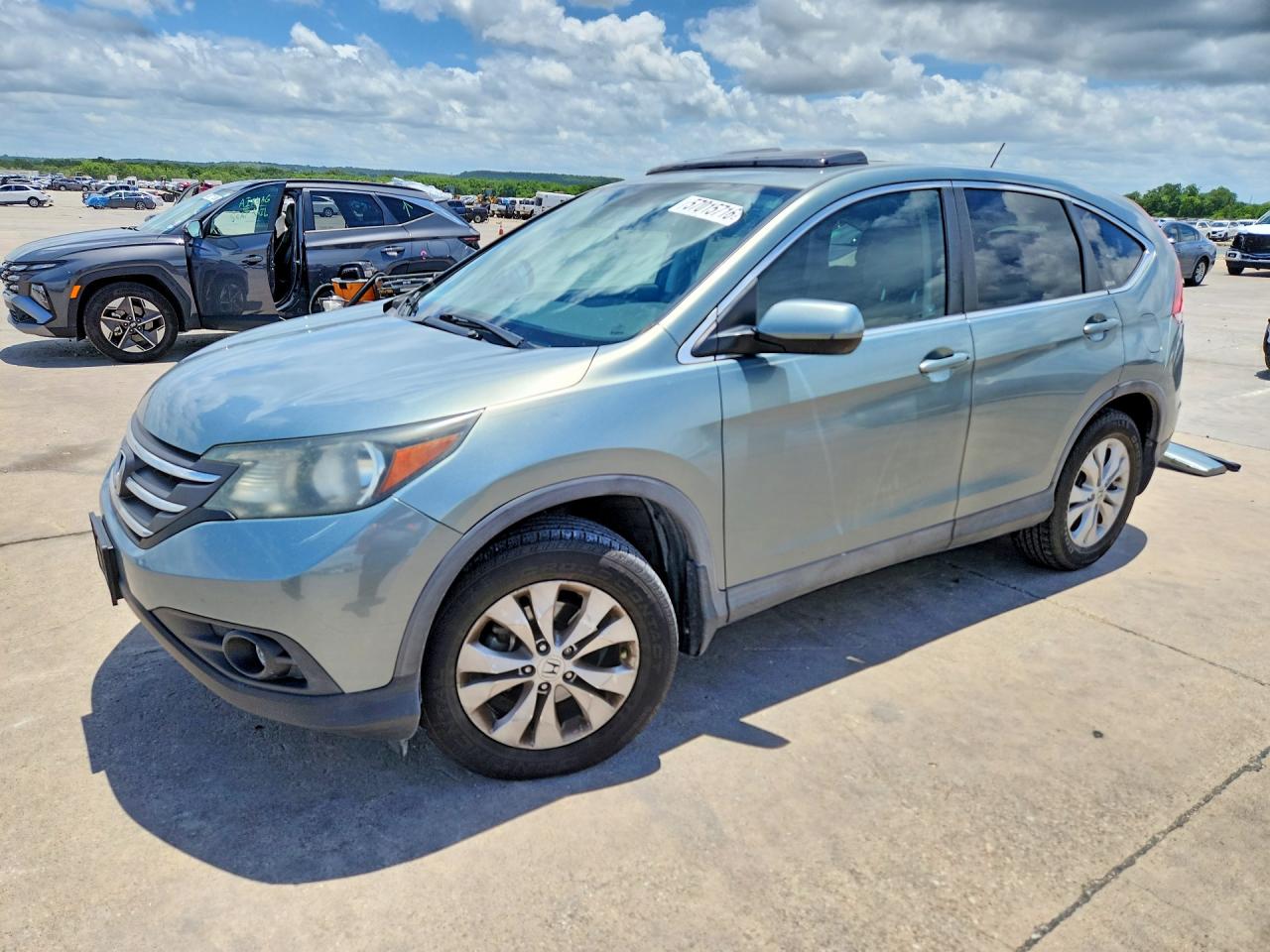 2012 Honda Cr-v Ex Turquoise vin: 5J6RM3H57CL010809