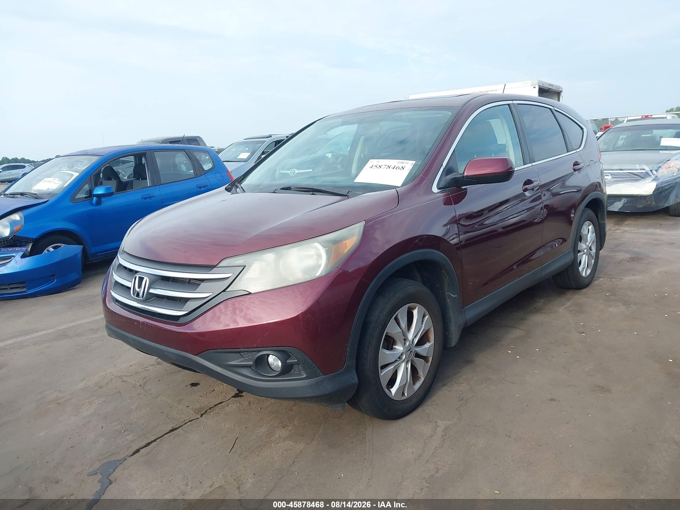 2012 Honda Cr-v Ex Темно-бордовый vin: 5J6RM3H57CL018893