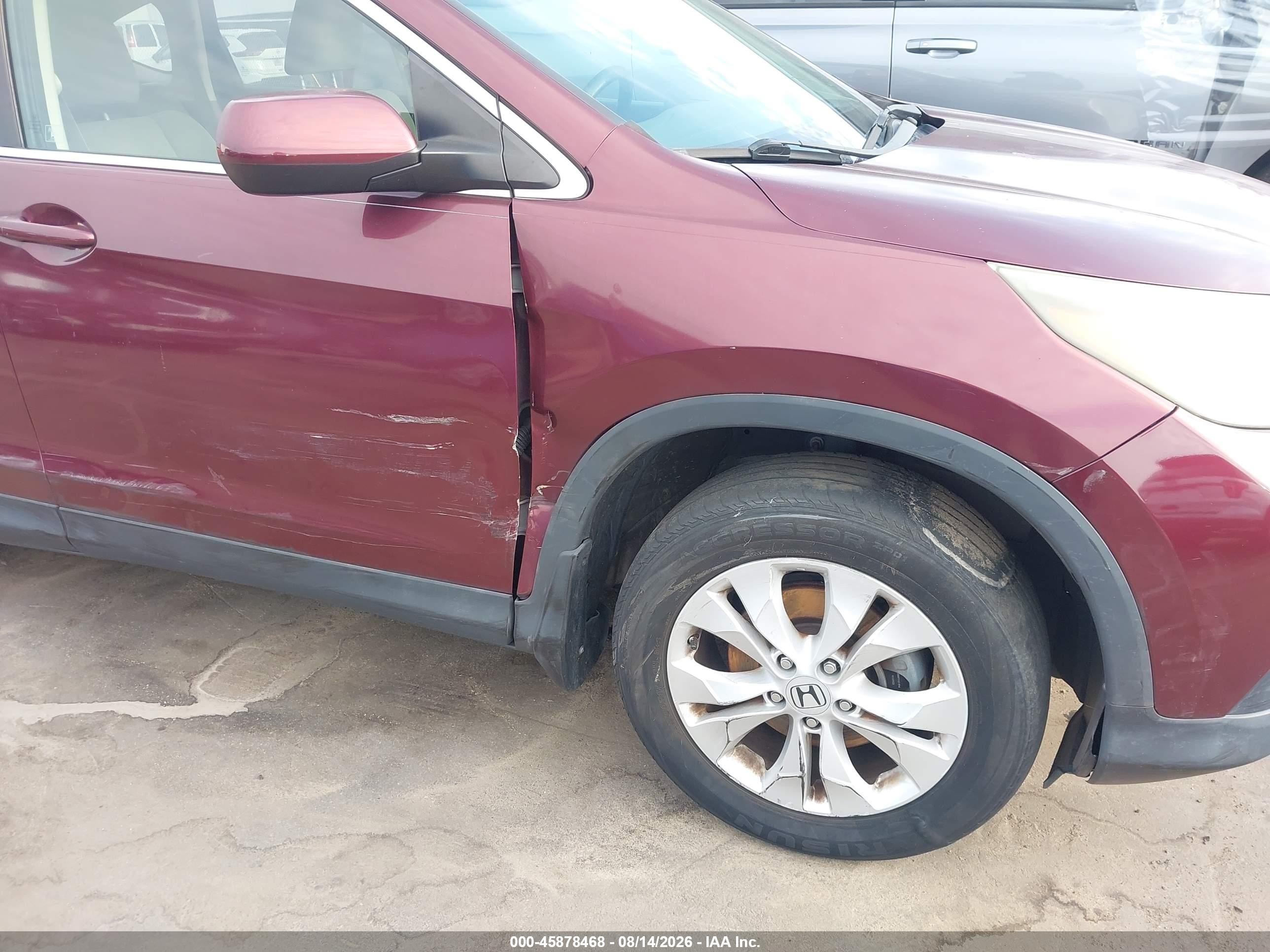 2012 Honda Cr-v Ex Темно-бордовый vin: 5J6RM3H57CL018893
