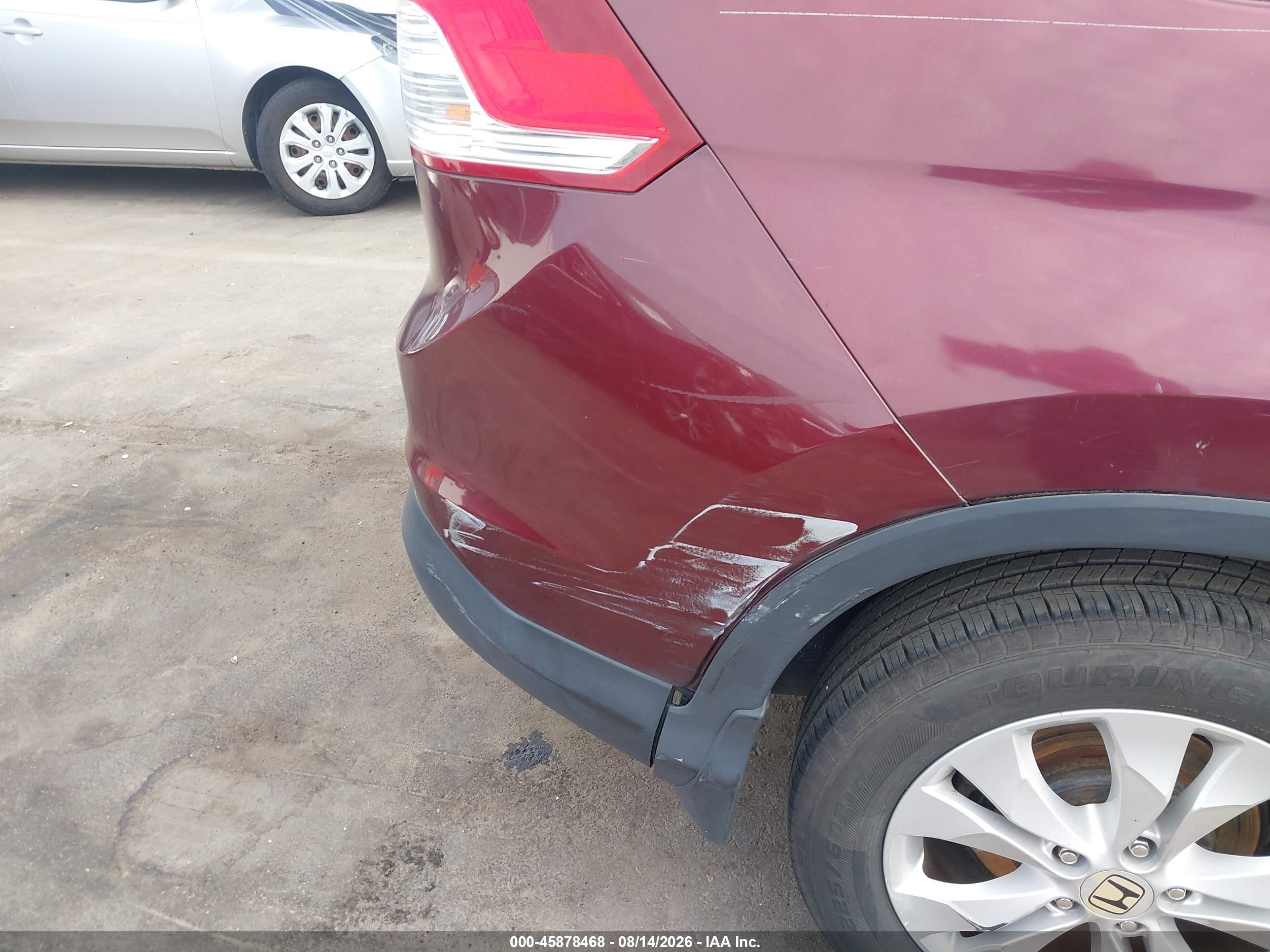 2012 Honda Cr-v Ex Темно-бордовый vin: 5J6RM3H57CL018893