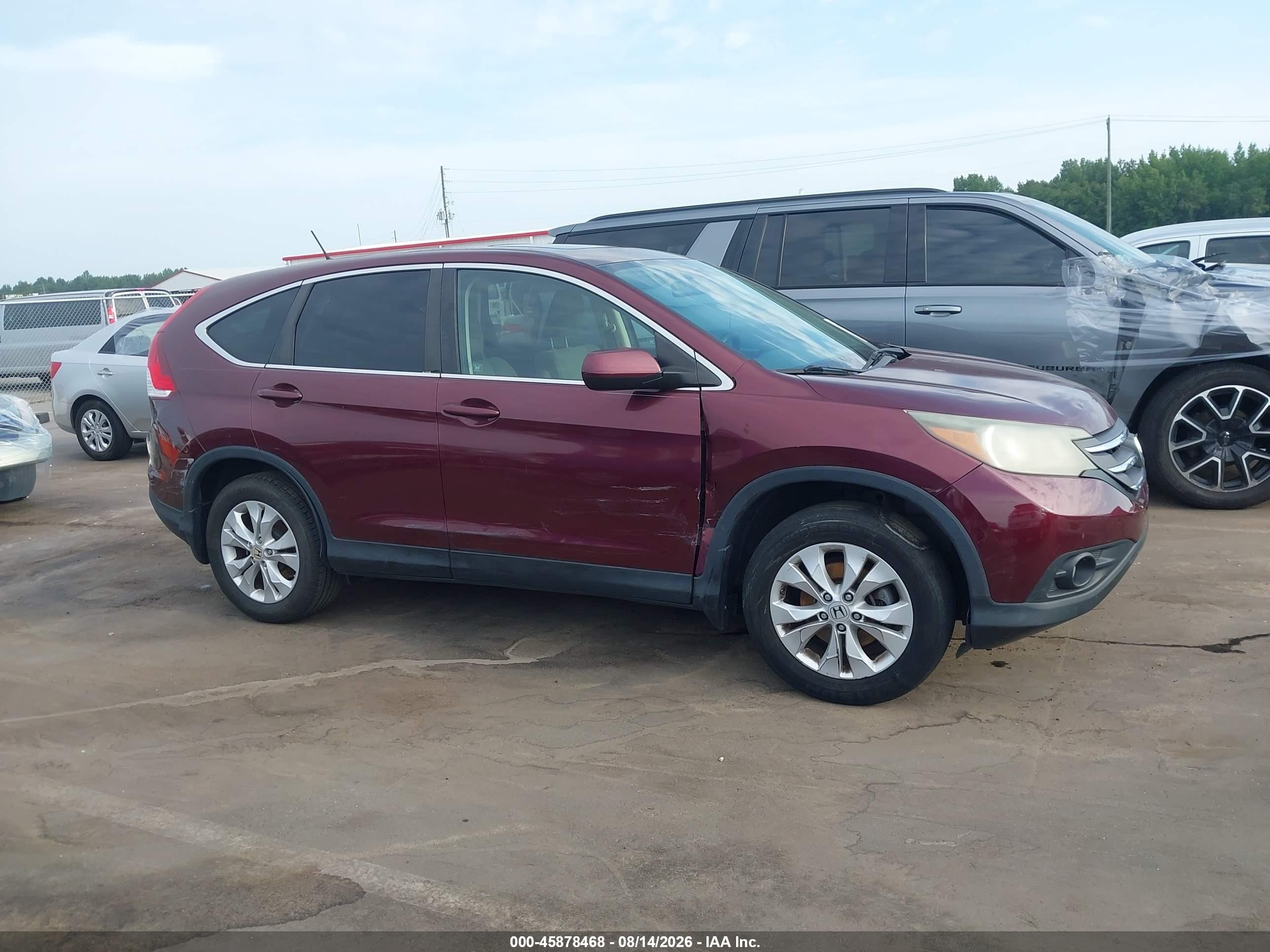 2012 Honda Cr-v Ex Темно-бордовый vin: 5J6RM3H57CL018893
