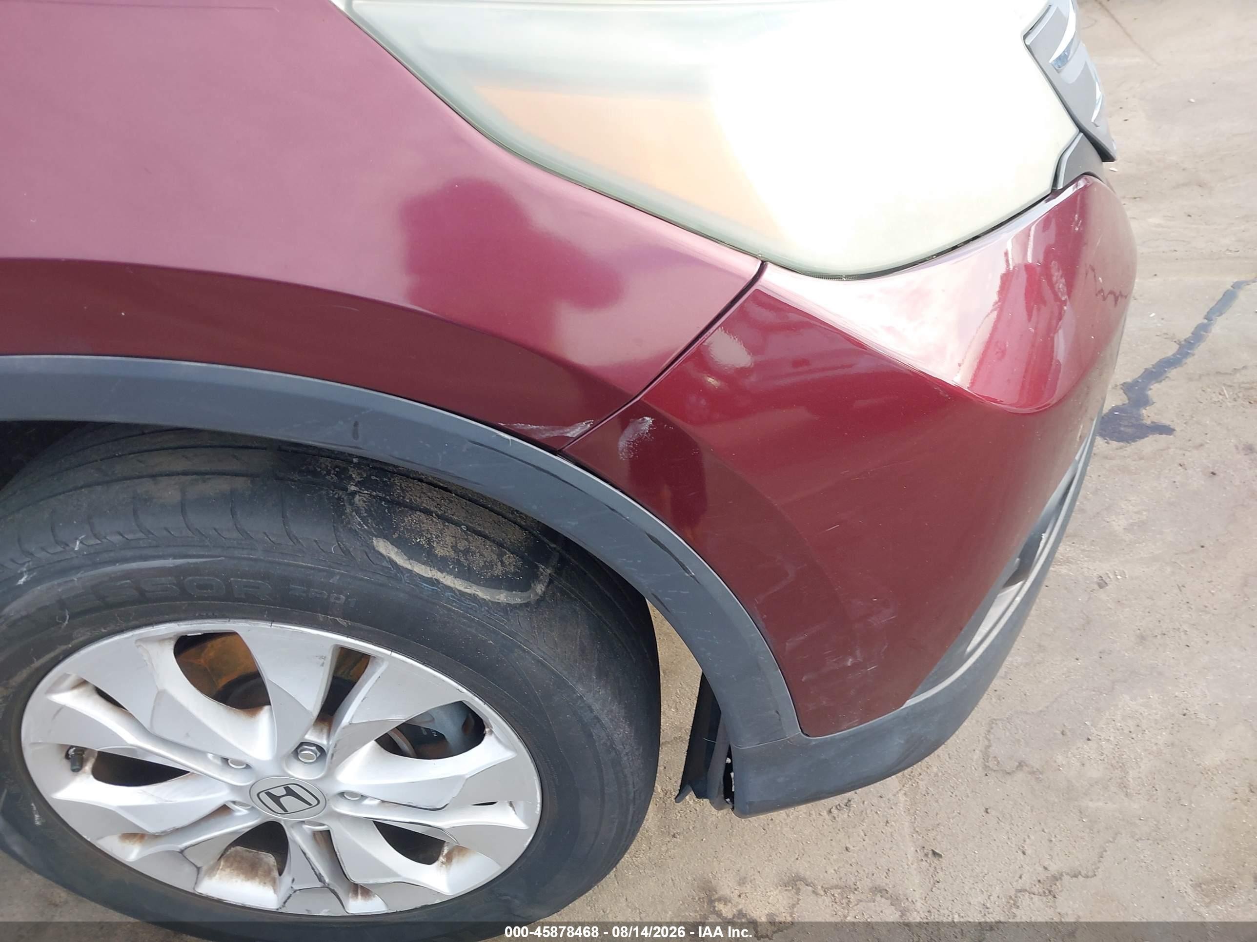 2012 Honda Cr-v Ex Темно-бордовый vin: 5J6RM3H57CL018893