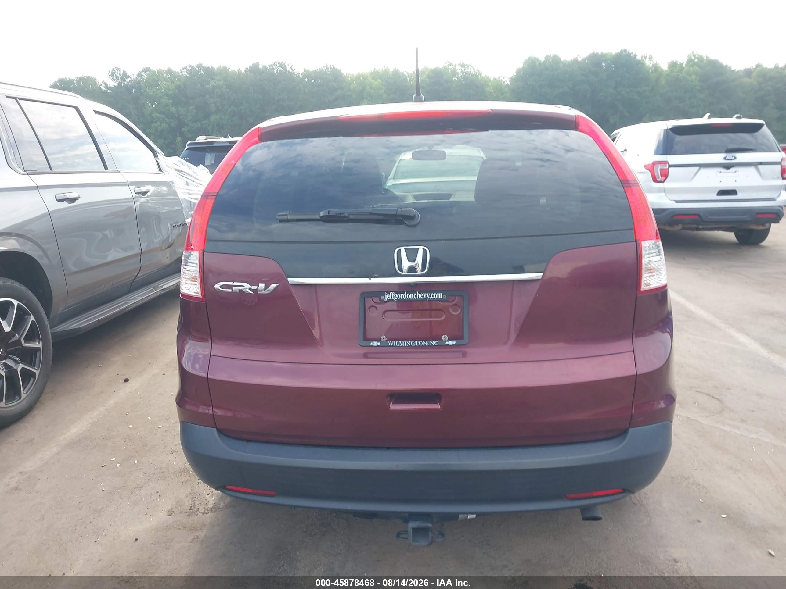 2012 Honda Cr-v Ex Темно-бордовый vin: 5J6RM3H57CL018893