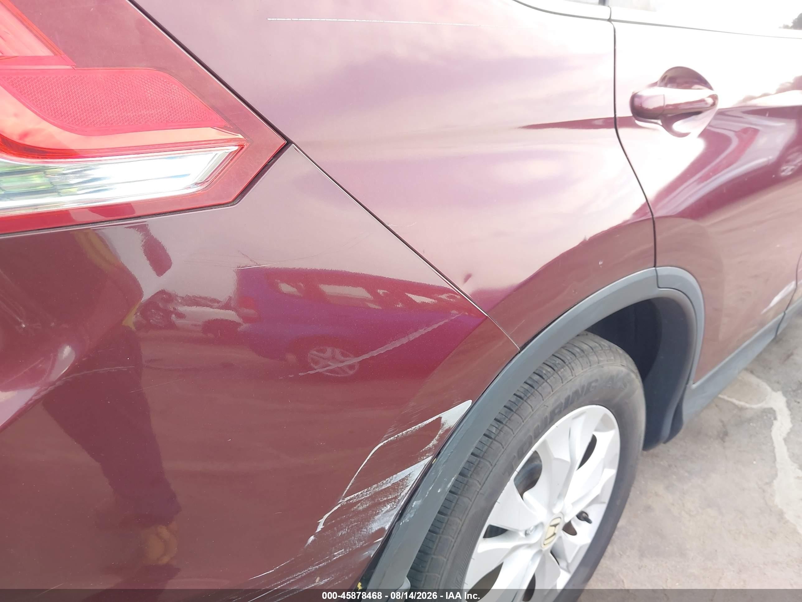 2012 Honda Cr-v Ex Темно-бордовый vin: 5J6RM3H57CL018893