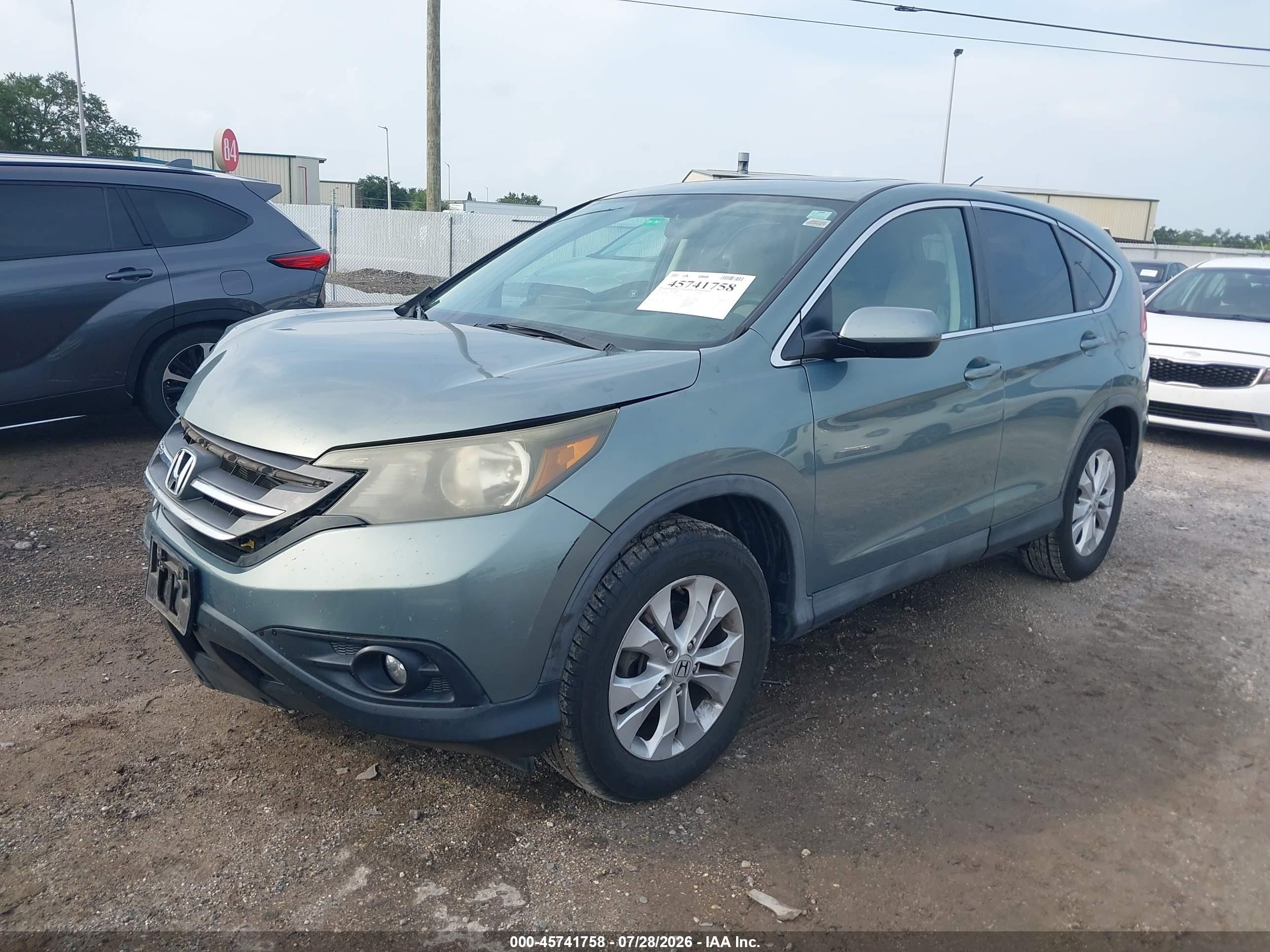 2012 Honda Cr-v Ex Gray vin: 5J6RM3H57CL039467