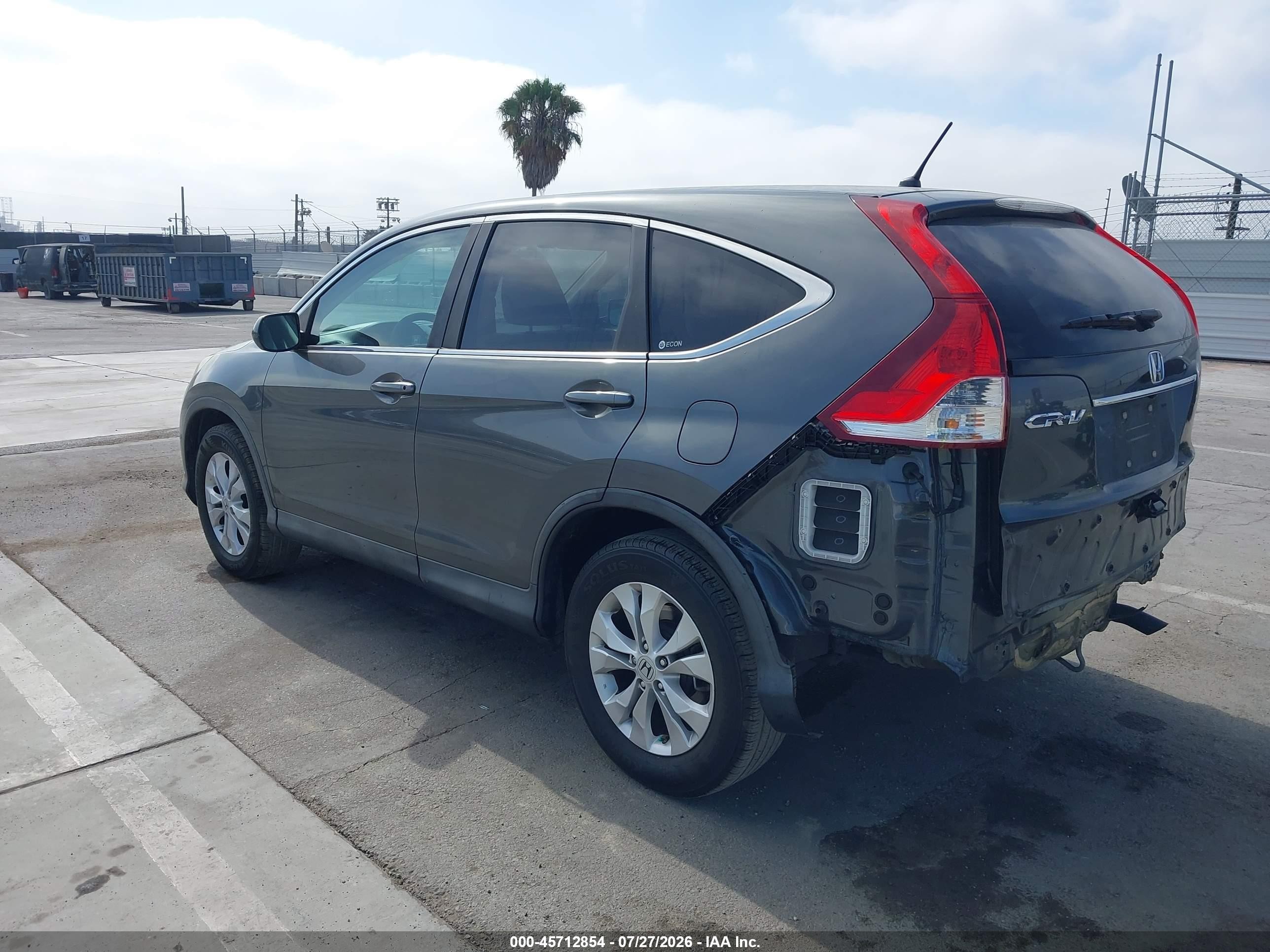 2012 Honda Cr-v Ex Gray vin: 5J6RM3H57CL040957