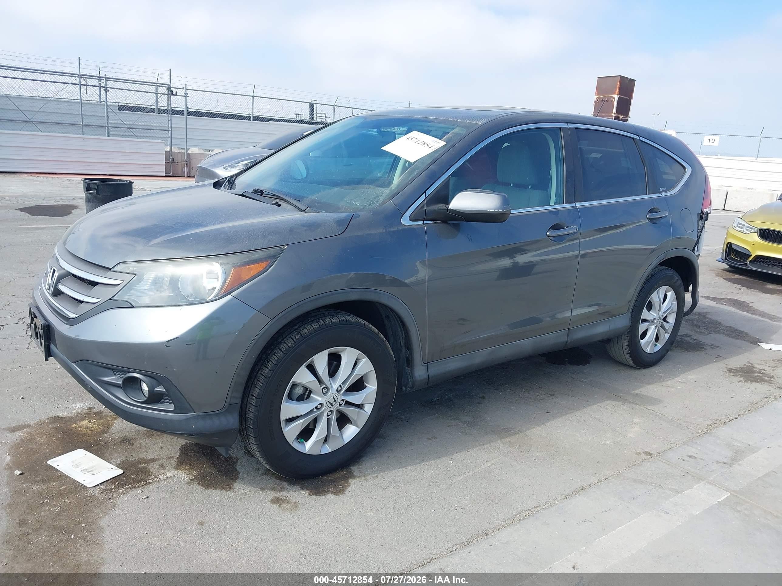 2012 Honda Cr-v Ex Gray vin: 5J6RM3H57CL040957