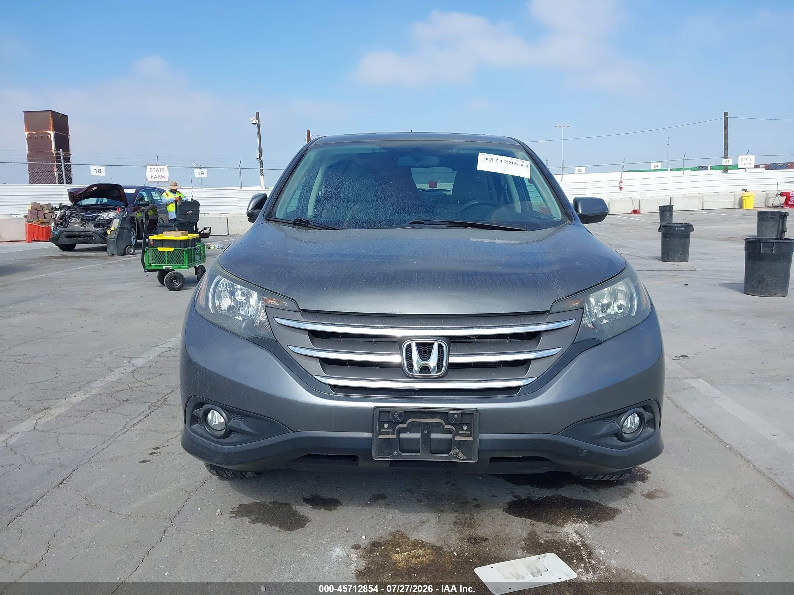 2012 Honda Cr-v Ex Gray vin: 5J6RM3H57CL040957