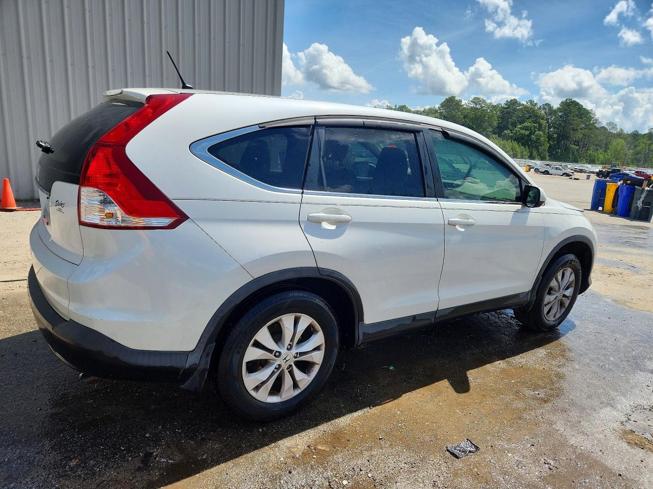 2013 Honda Cr-v Ex White vin: 5J6RM3H57DL015509