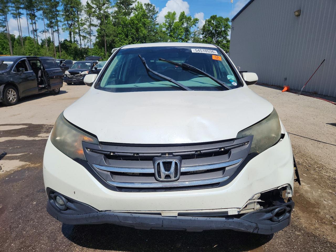 2013 Honda Cr-v Ex White vin: 5J6RM3H57DL015509