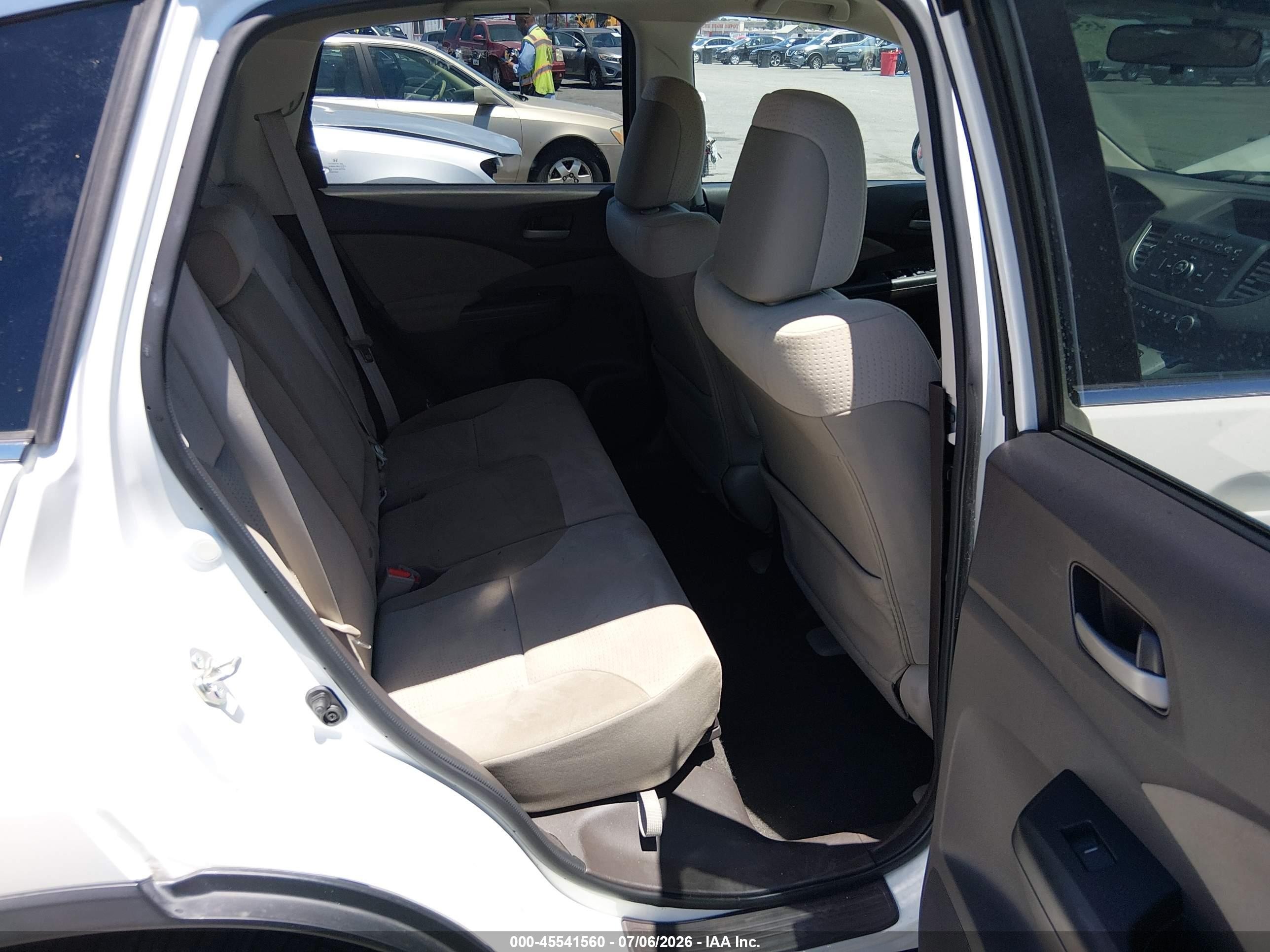 2014 Honda Cr-v Ex White vin: 5J6RM3H57EL036510