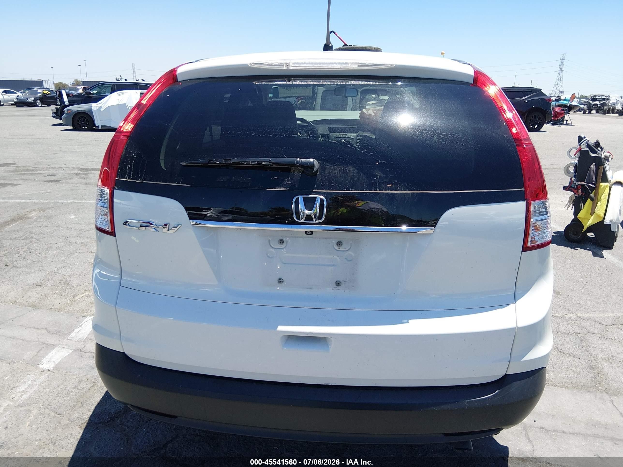 2014 Honda Cr-v Ex White vin: 5J6RM3H57EL036510