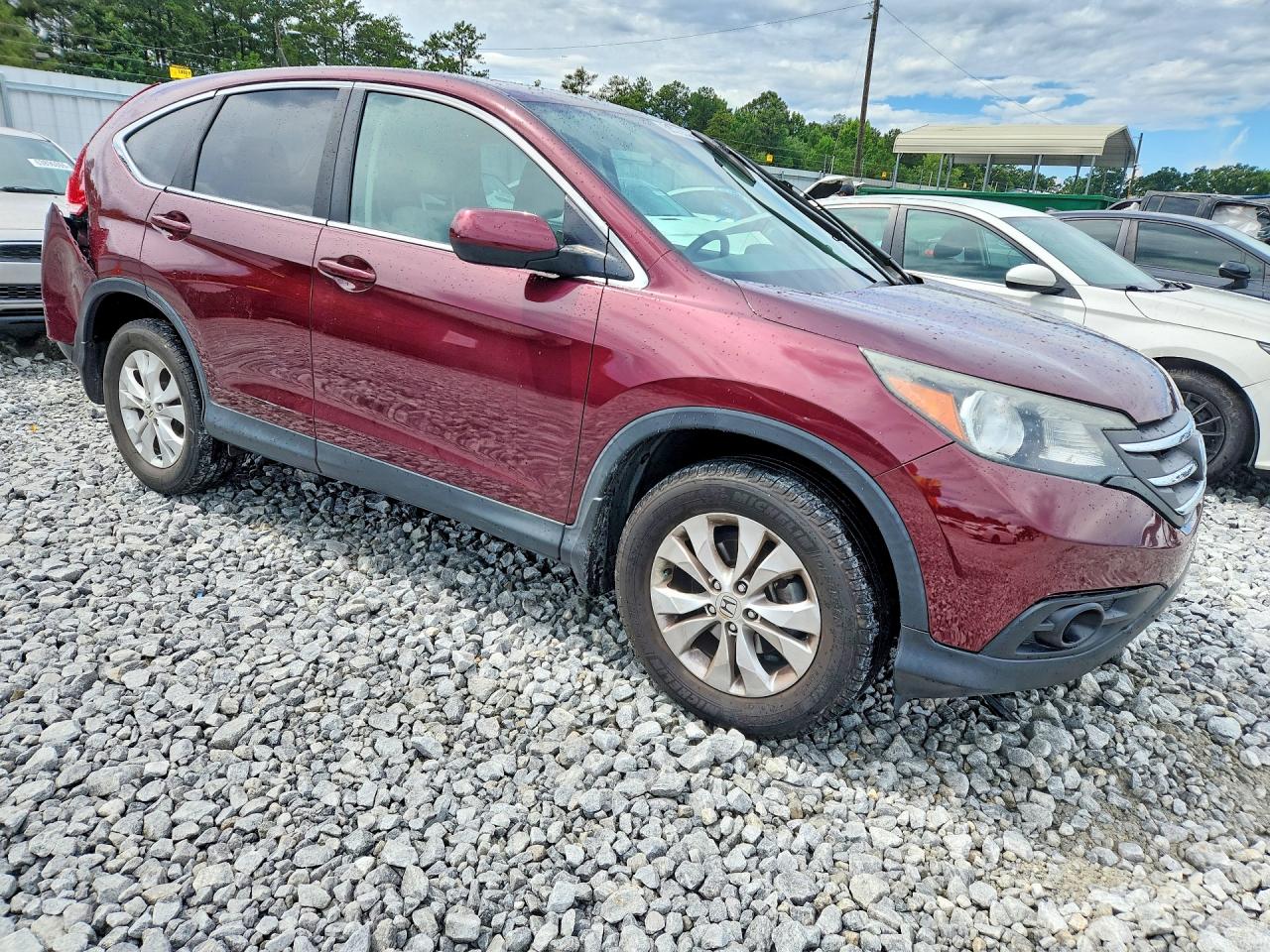 2014 Honda Cr-v Ex Burgundy vin: 5J6RM3H57EL045594